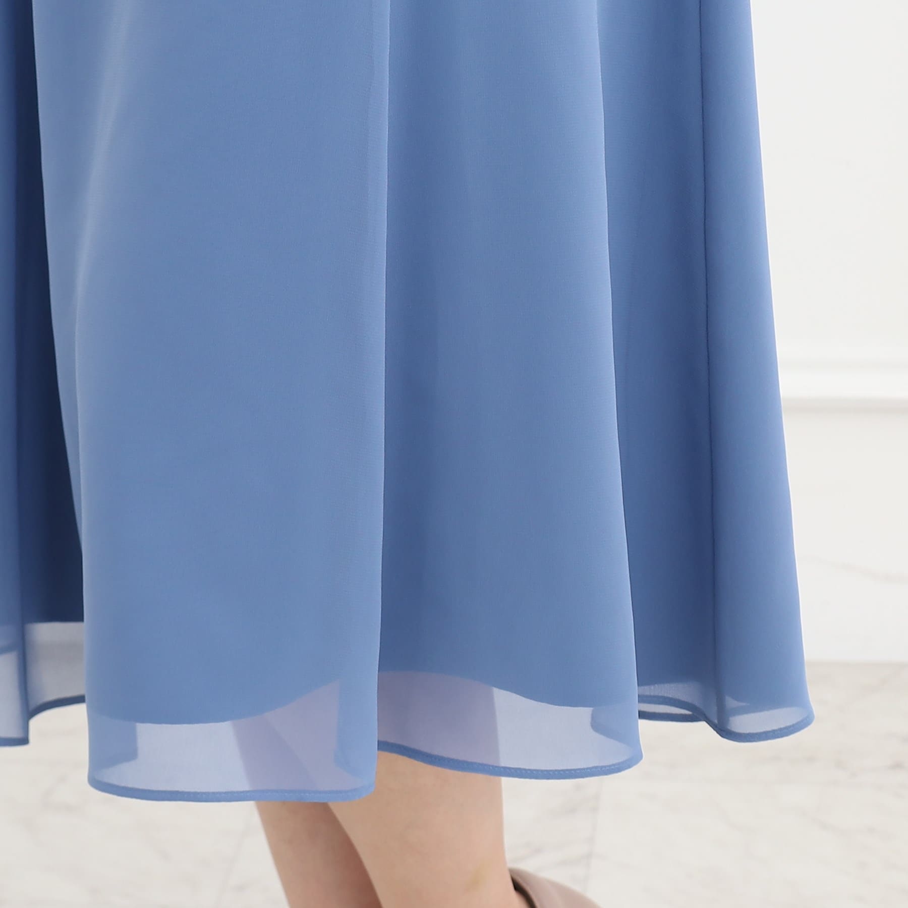 リフレクト Reflect 【フォーマル／入卒／ママスーツ／洗える】フロントレースジョーゼットワンピース （ブラック(019)） ブラック(019)