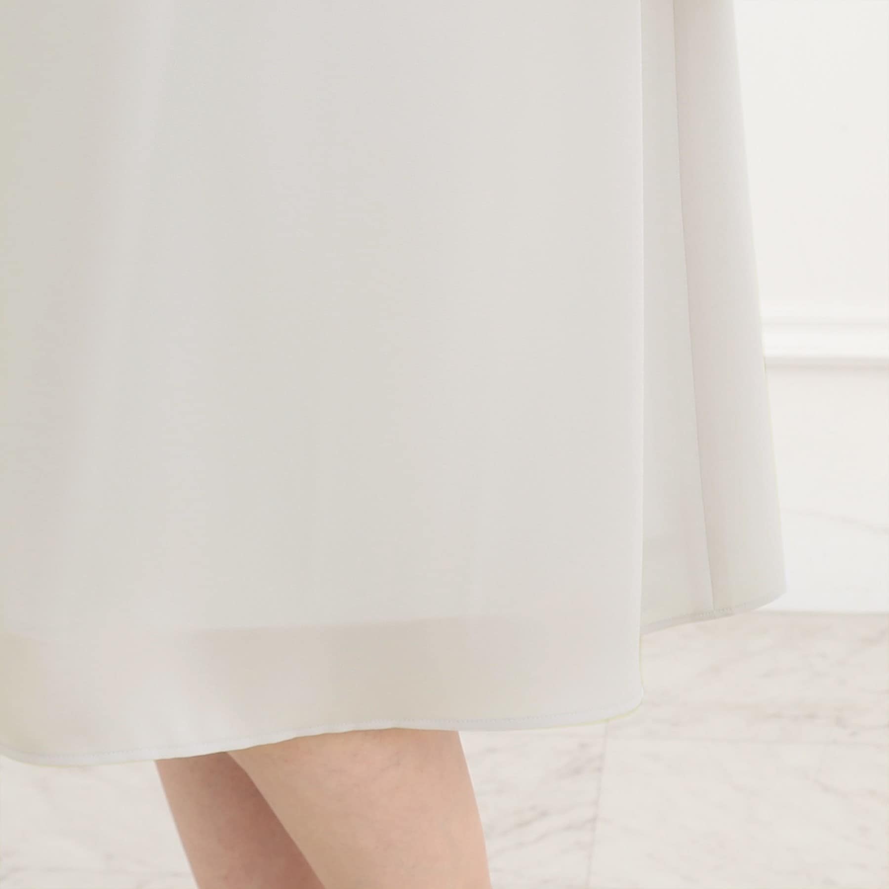 リフレクト Reflect 【フォーマル／入卒／ママスーツ／洗える】スリーブデザインジョーゼットワンピース （ライトグレー(011)） ライトグレー(011)