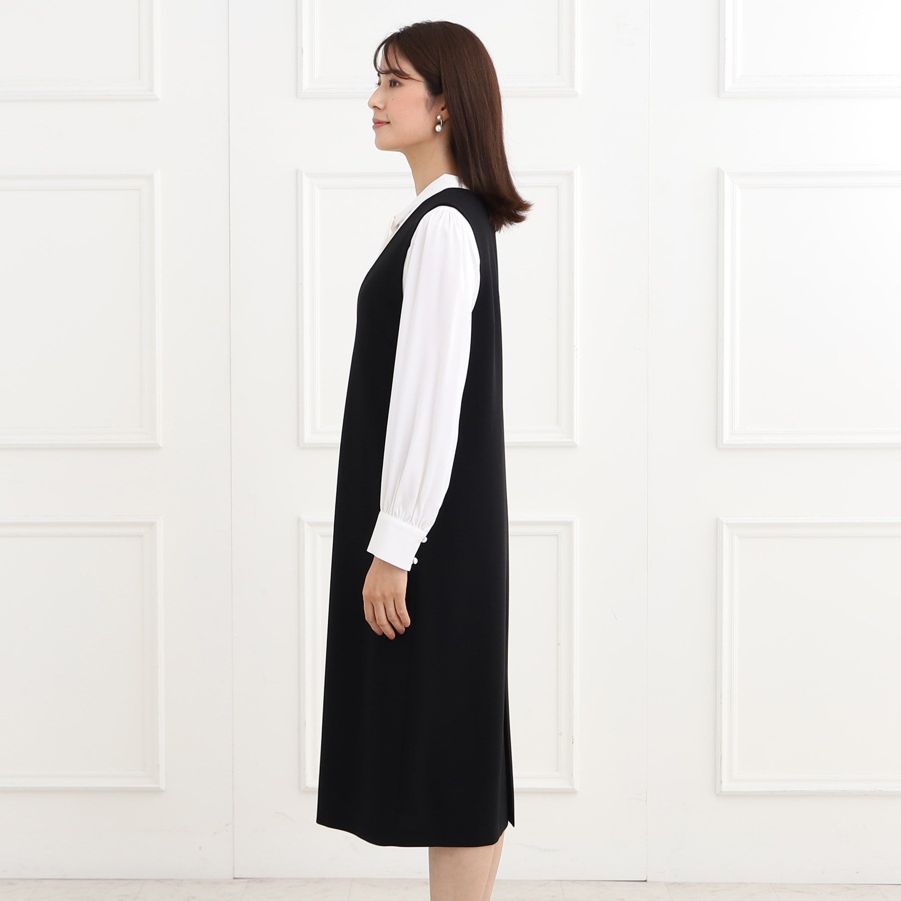 リフレクト Reflect 【フォーマル／入卒／ママスーツ／洗える／セットアップ可】ジャンパースカート （ネイビー(094)） ネイビー(094)