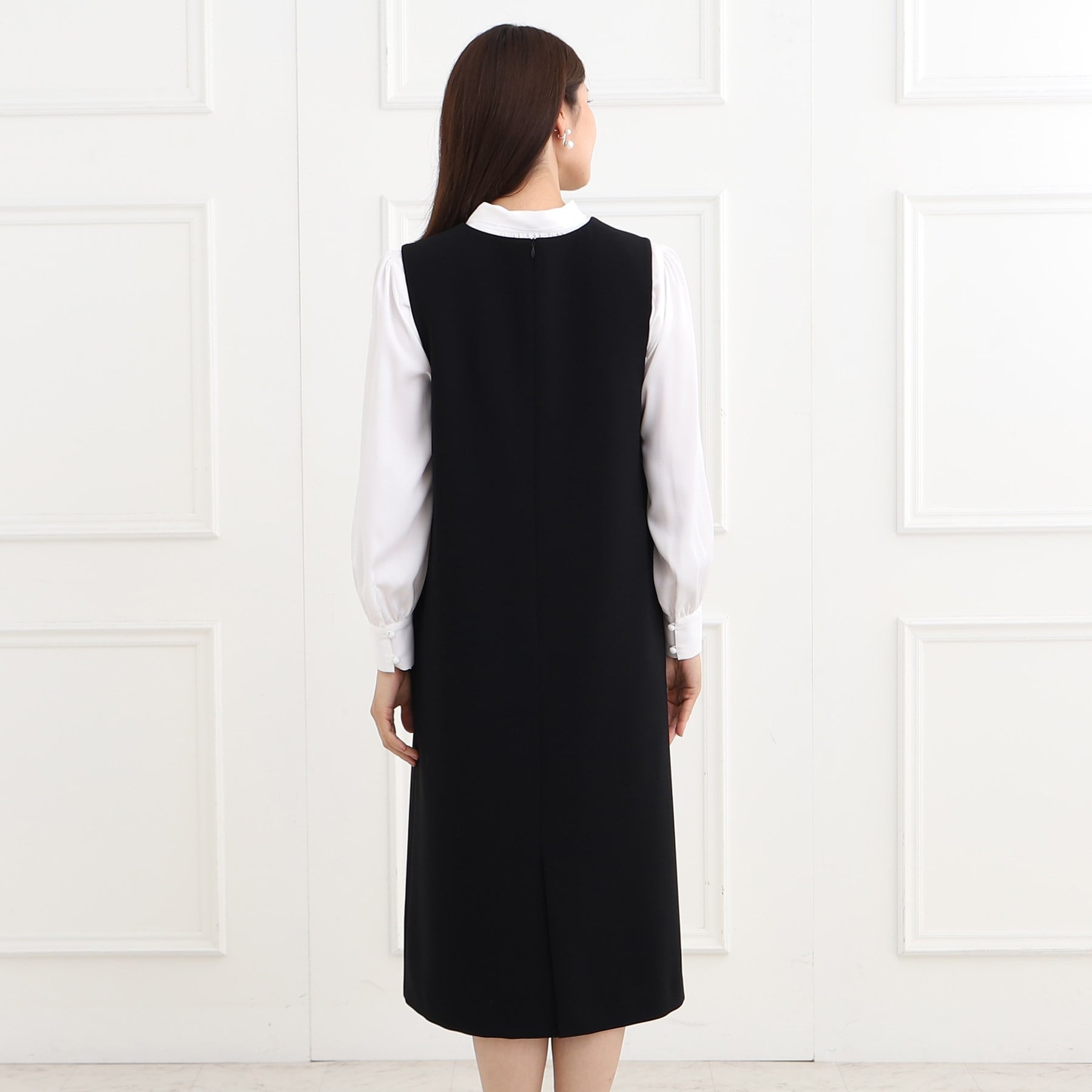 リフレクト Reflect 【フォーマル／入卒／ママスーツ／洗える／セットアップ可】ジャンパースカート （ネイビー(094)） ネイビー(094)