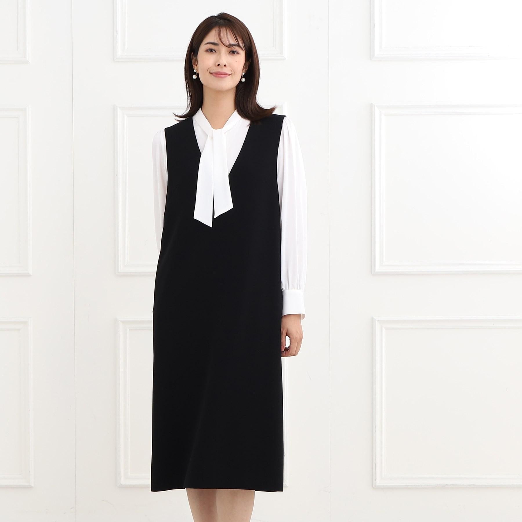 リフレクト Reflect 【フォーマル／入卒／ママスーツ／洗える／セットアップ可】ジャンパースカート （ブラック(019)） ブラック(019)