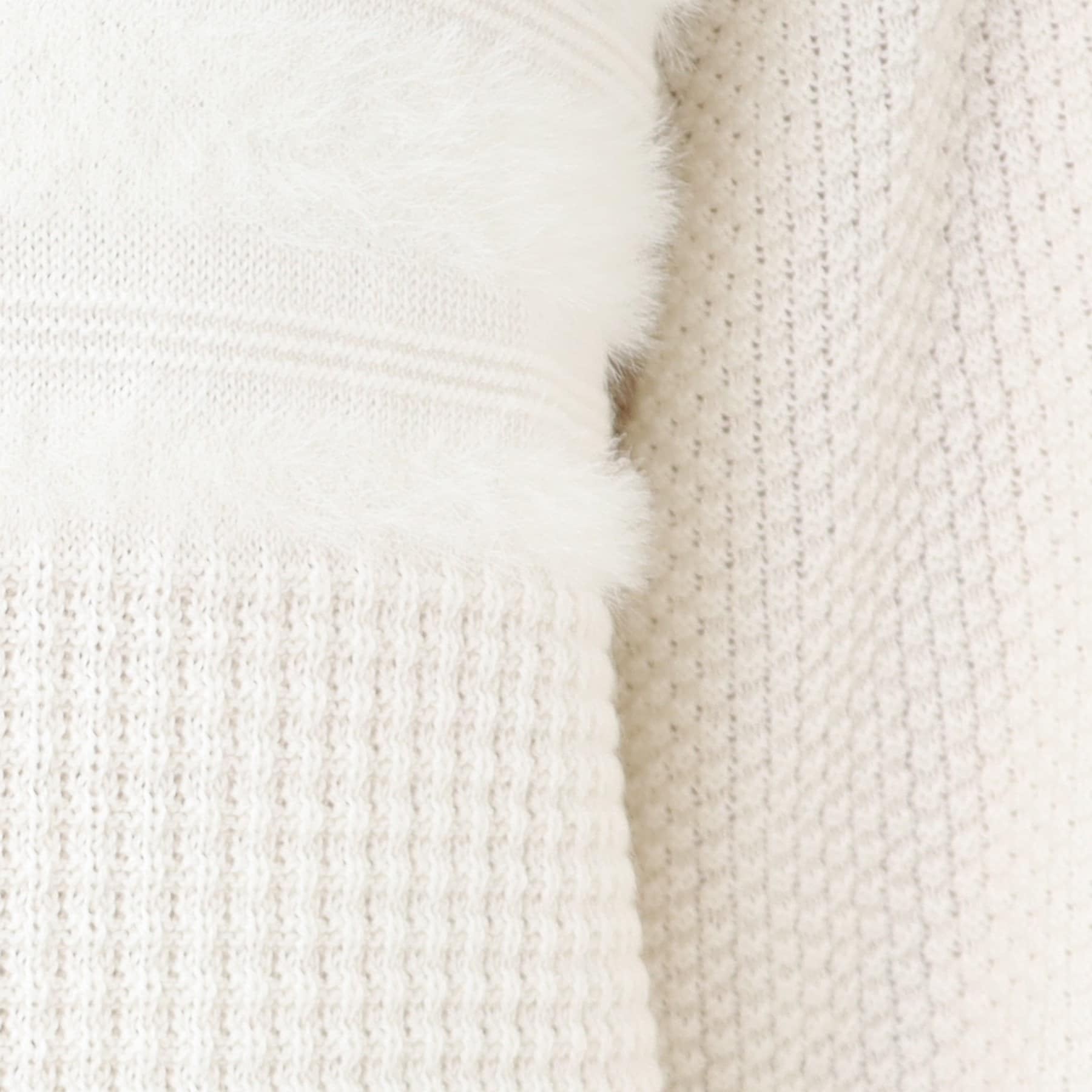 リフレクト Reflect 【洗える】フェザーボーダーニット （オフホワイト(003)） オフホワイト(003)