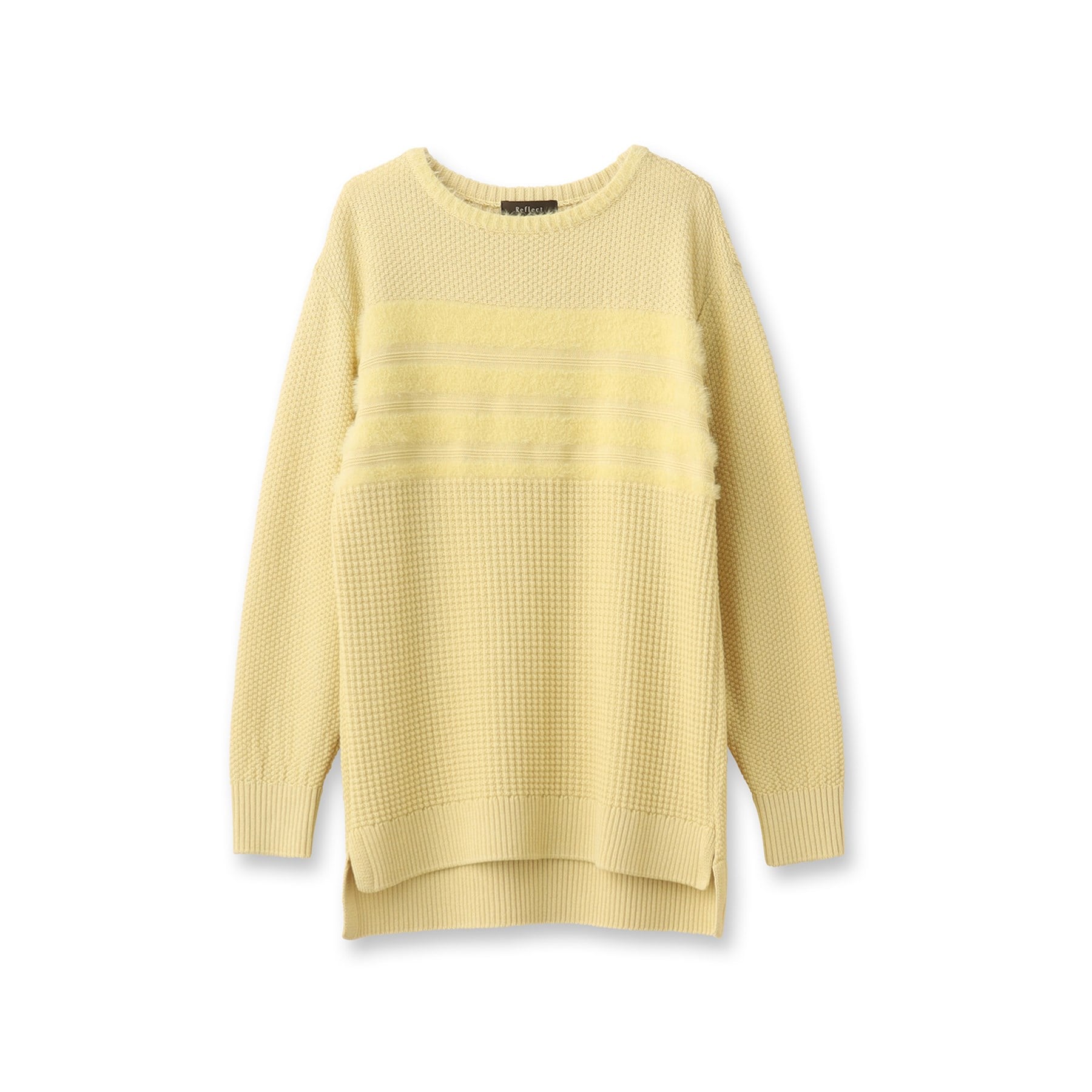 リフレクト Reflect 【洗える】フェザーボーダーニット （オフホワイト(003)） オフホワイト(003)