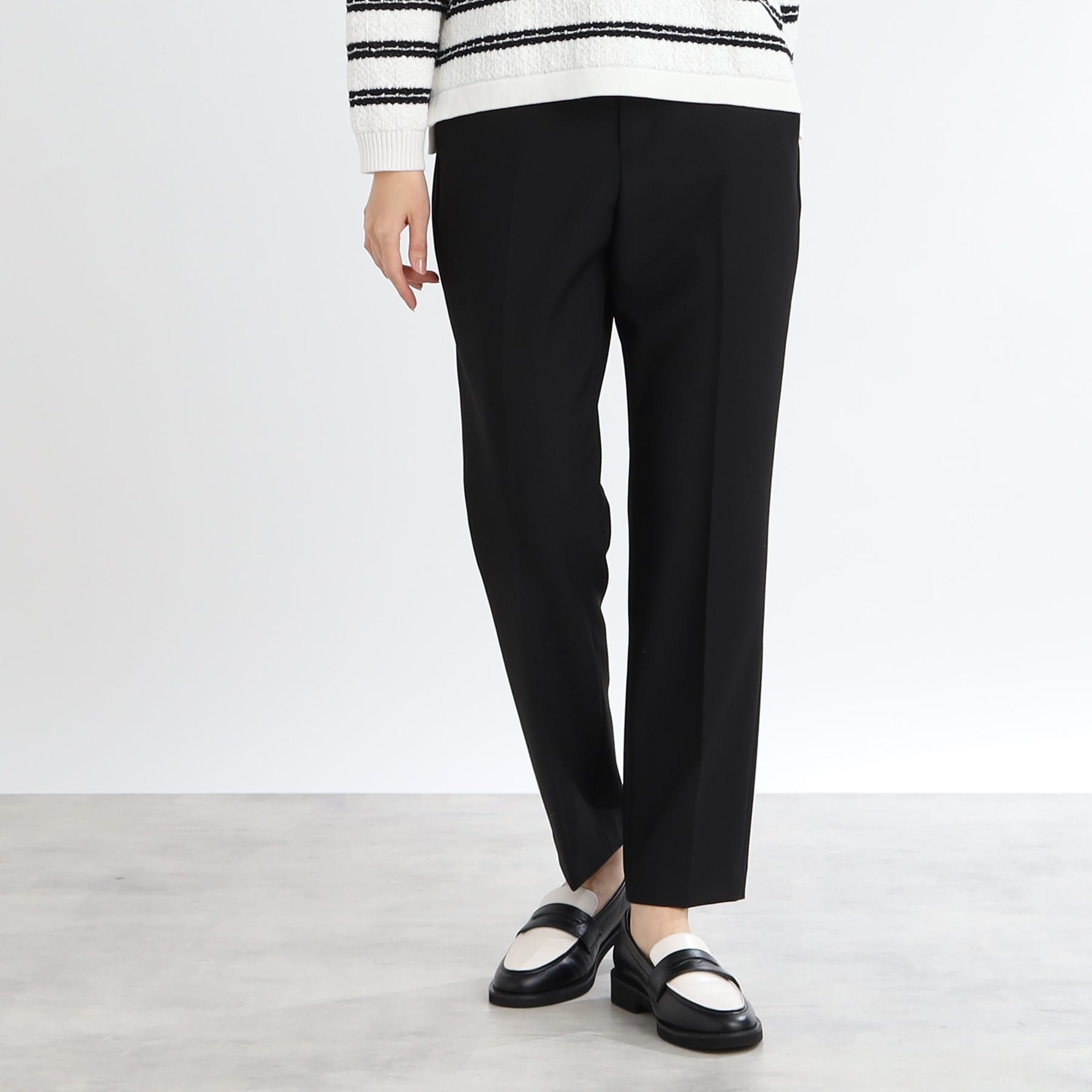 リフレクト Reflect 【WEB限定カラーあり／私のパンツ／手洗い可】ストレッチテーパードパンツ （ブラック(019)） ブラック(019)