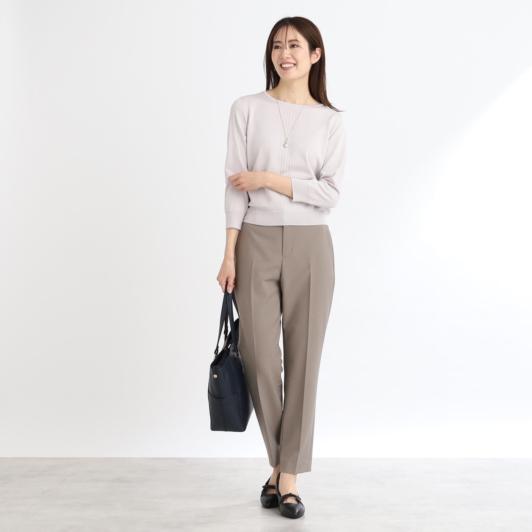 リフレクト Reflect 【WEB限定カラーあり／私のパンツ／手洗い可】ストレッチテーパードパンツ （ブラック(019)） ブラック(019)