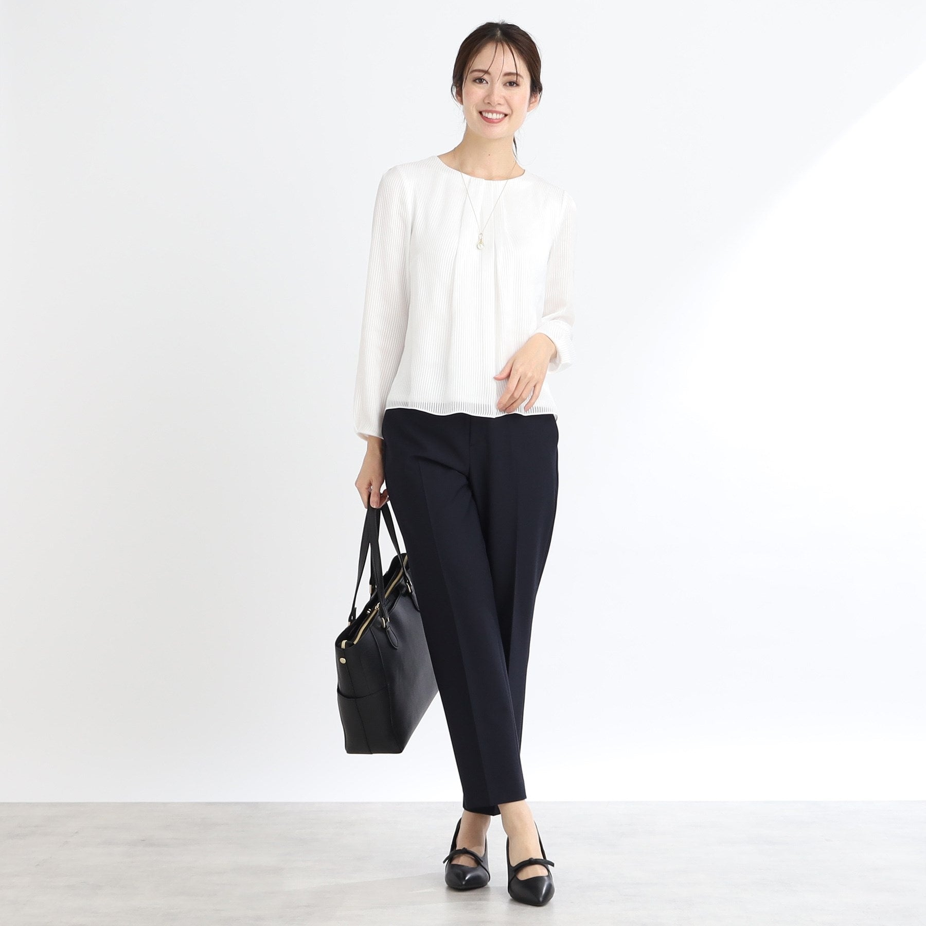 リフレクト Reflect 【WEB限定カラーあり／私のパンツ／手洗い可】ストレッチテーパードパンツ （ブラック(019)） ブラック(019)