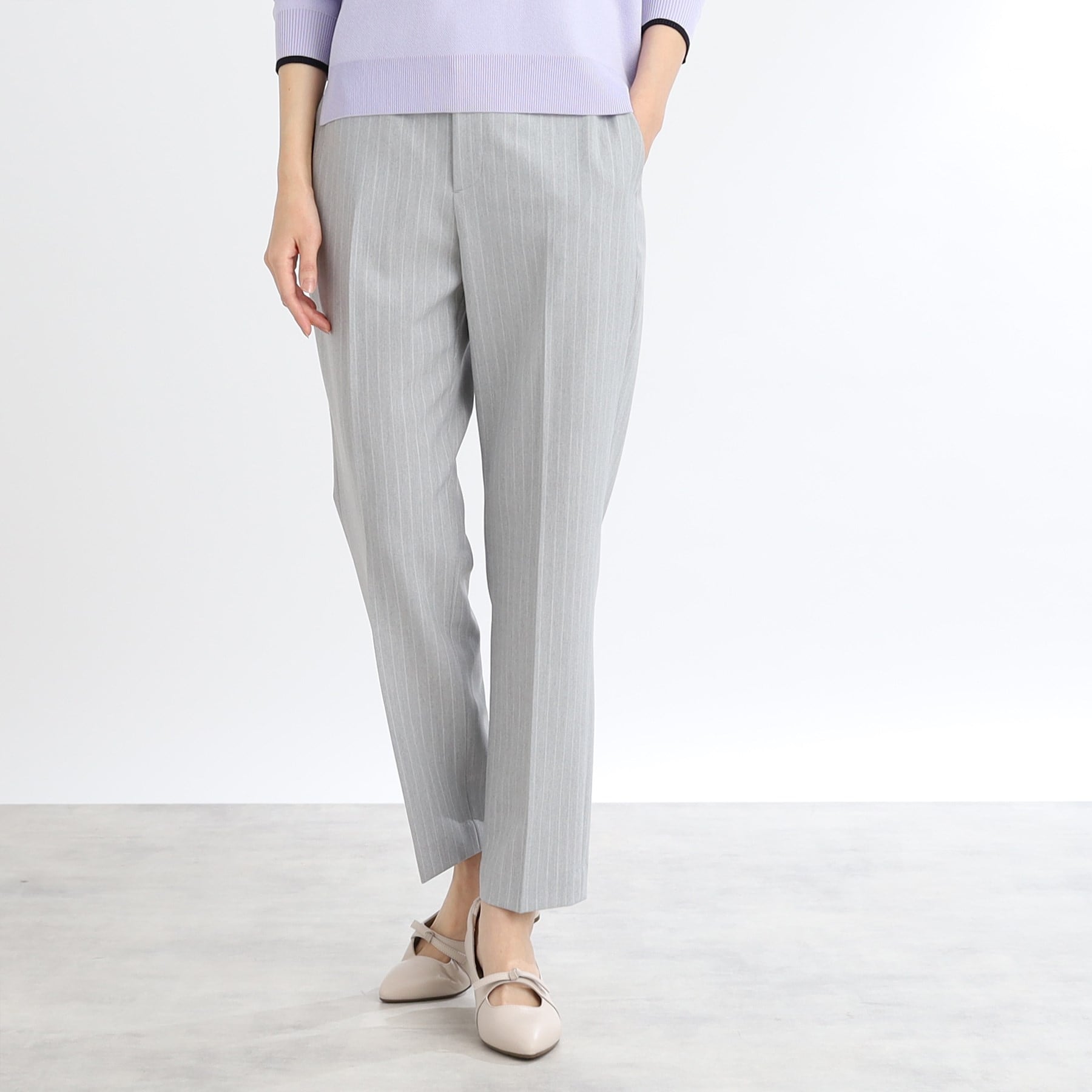 リフレクト Reflect 【WEB限定カラーあり／私のパンツ／手洗い可】ストレッチテーパードパンツ （ブラック(019)） ブラック(019)