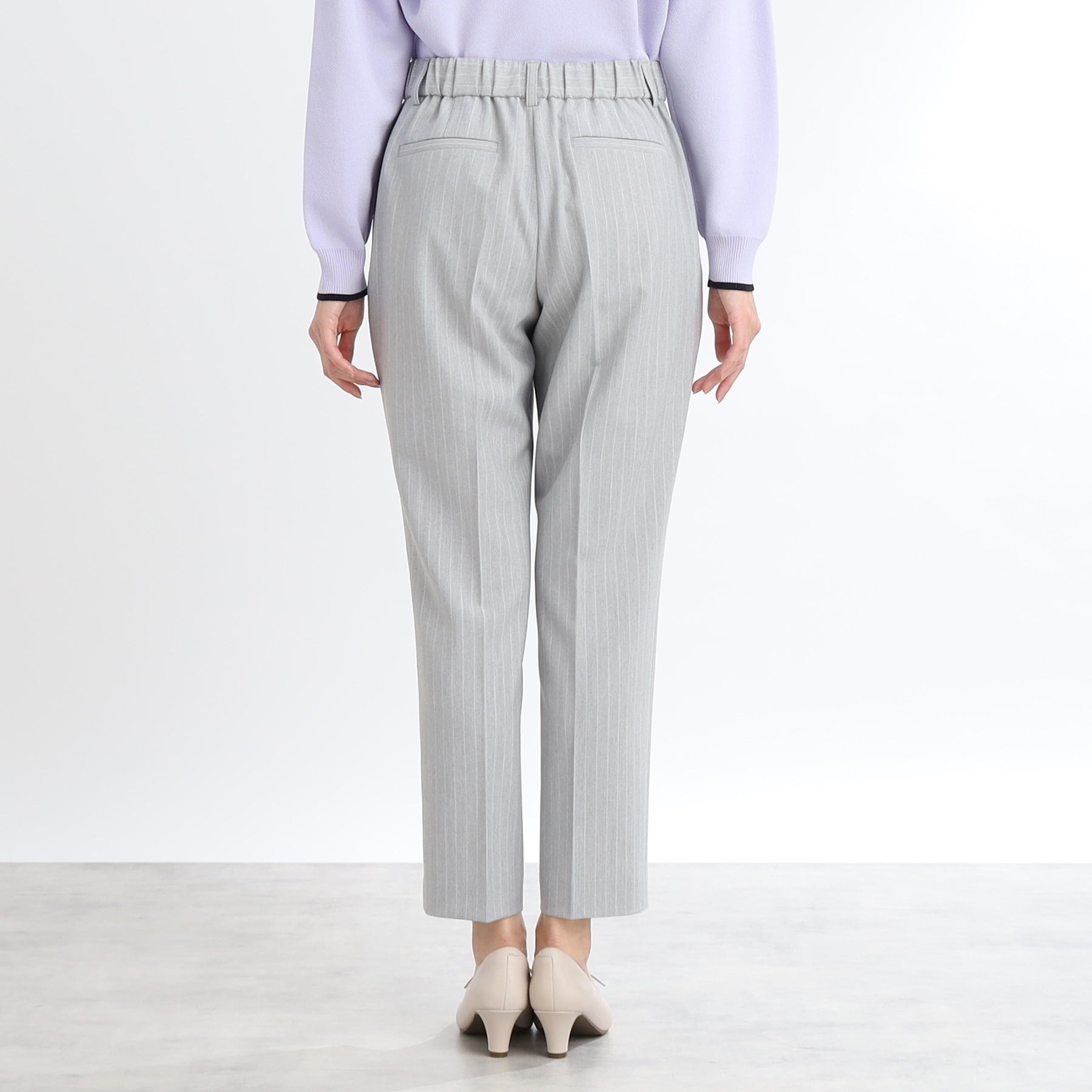 リフレクト Reflect 【WEB限定カラーあり／私のパンツ／手洗い可】ストレッチテーパードパンツ （ブラック(019)） ブラック(019)