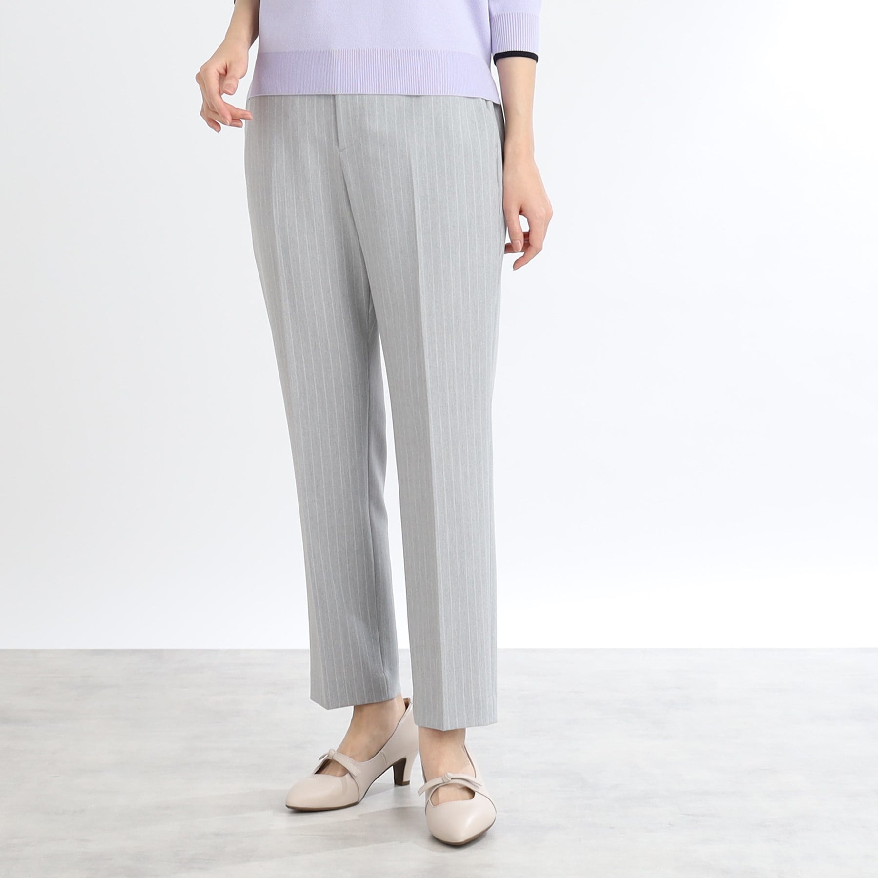 リフレクト Reflect 【WEB限定カラーあり／私のパンツ／手洗い可】ストレッチテーパードパンツ （ブラック(019)） ブラック(019)