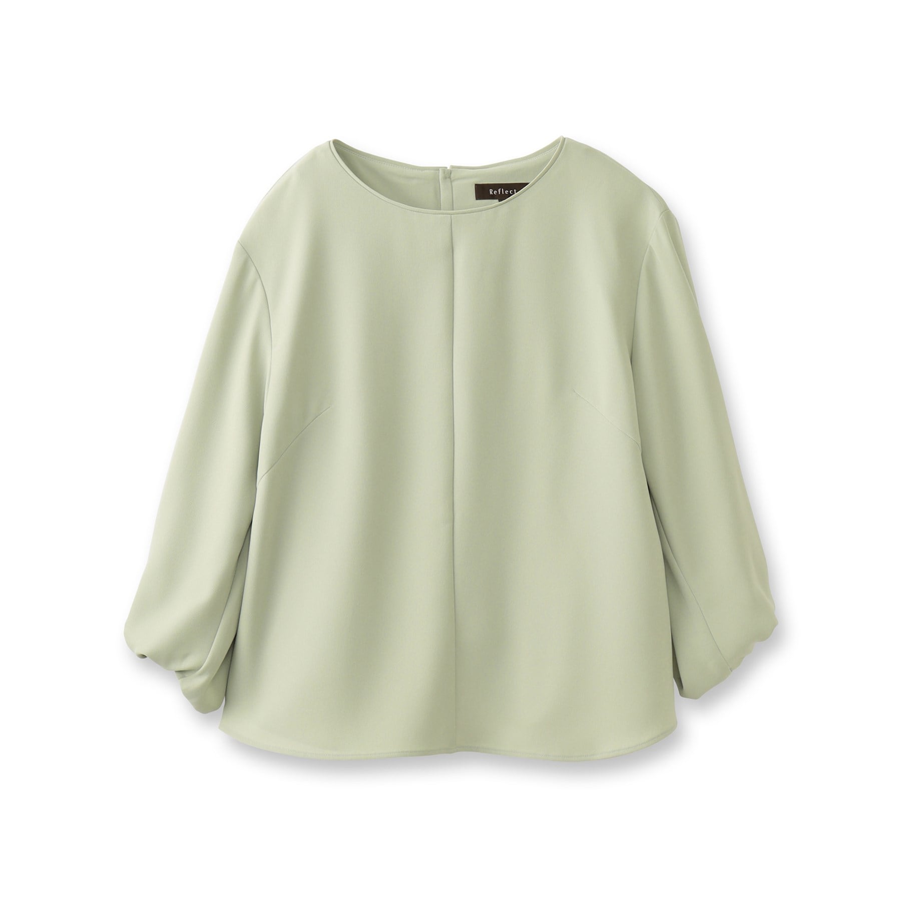 リフレクト Reflect 【UVカット／接触冷感／セットアップ可能】バックサテンブラウス （モカブラウン(042)） モカブラウン(042)