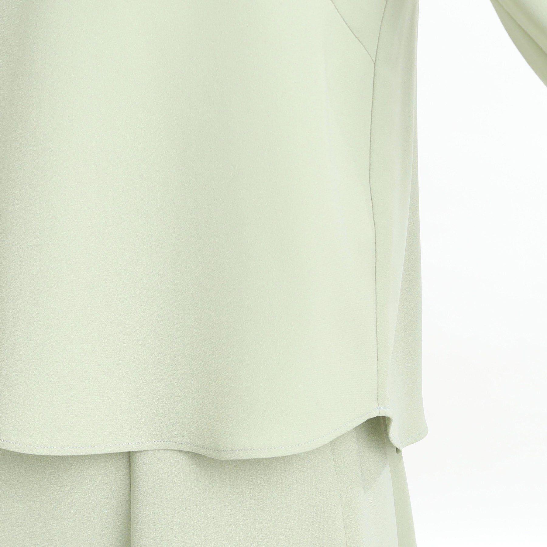 リフレクト Reflect 【UVカット／接触冷感／セットアップ可能】バックサテンブラウス （モカブラウン(042)） モカブラウン(042)