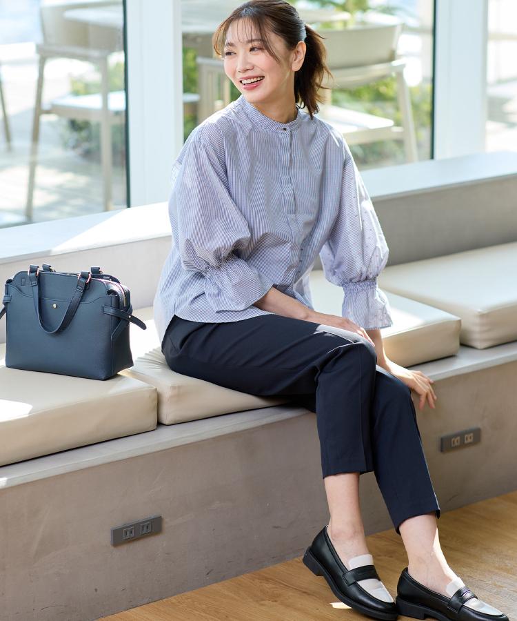 リフレクト Reflect 【接触冷感／洗える】キャンディースリーブブラウス （ミントグリーン(021)） ミントグリーン(021)