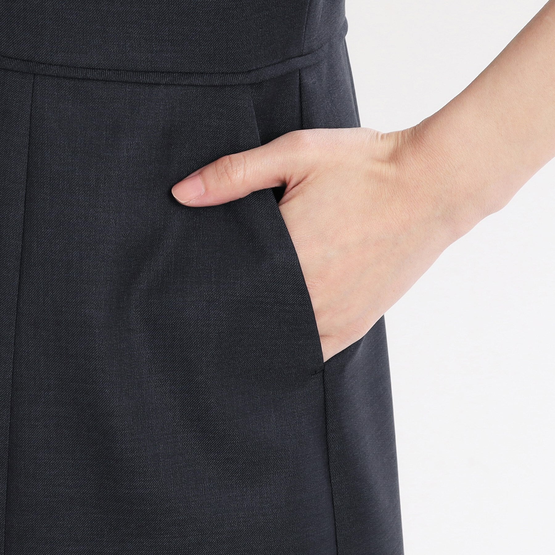 リフレクト Reflect 【UVカット／洗える／セットアップ可】ドライタッチ五分袖ワンピース （ライトグレー(011)） ライトグレー(011)