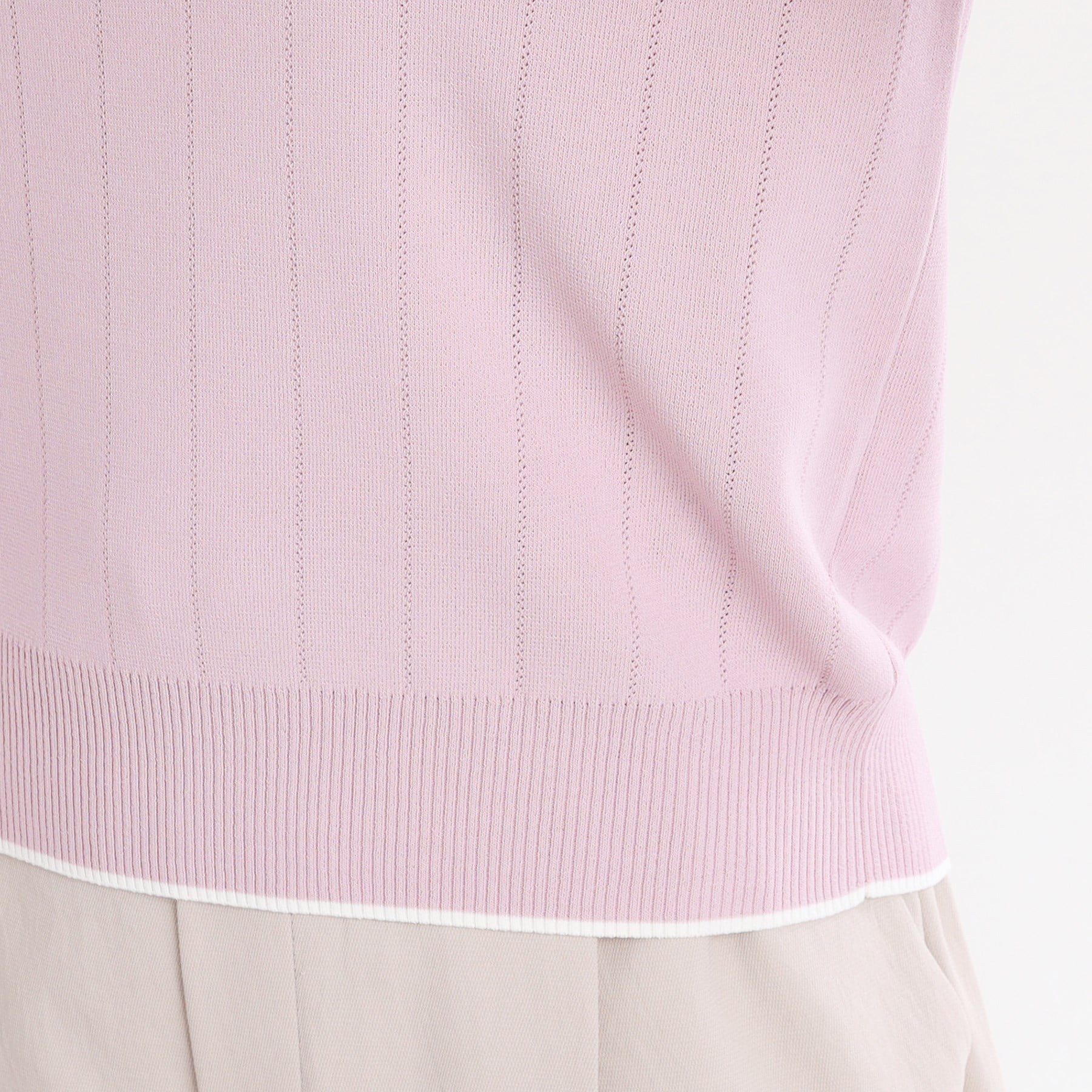 リフレクト Reflect 【手洗い可／アンサンブル可】五分袖ニット （オフホワイト(303)） オフホワイト(303)