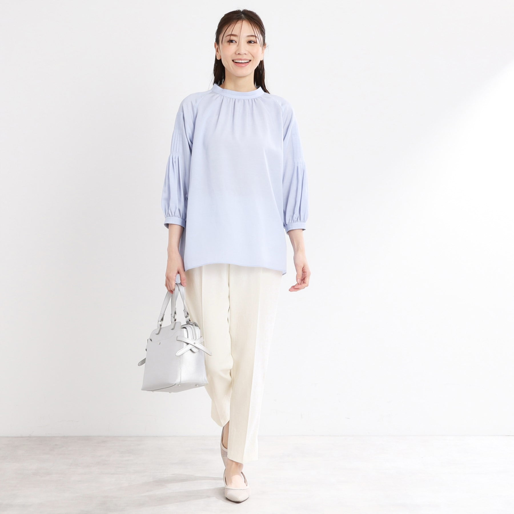 リフレクト Reflect 【UVカット／接触冷感／マシンウォッシュ可】リラクシーセンタープレスパンツ （オフホワイト(003)） オフホワイト(003)