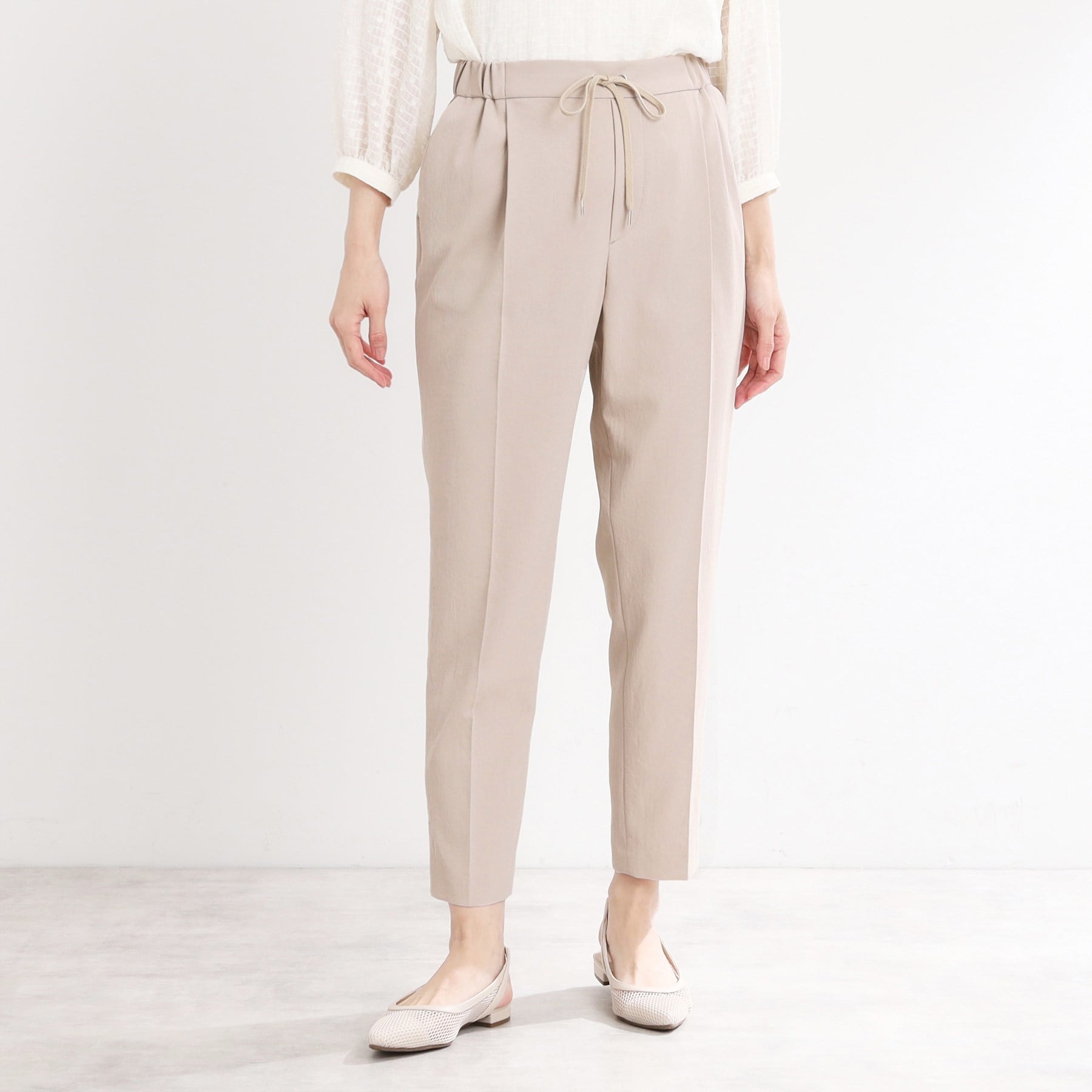 リフレクト Reflect 【UVカット／接触冷感／マシンウォッシュ可】リラクシーセンタープレスパンツ （オフホワイト(003)） オフホワイト(003)