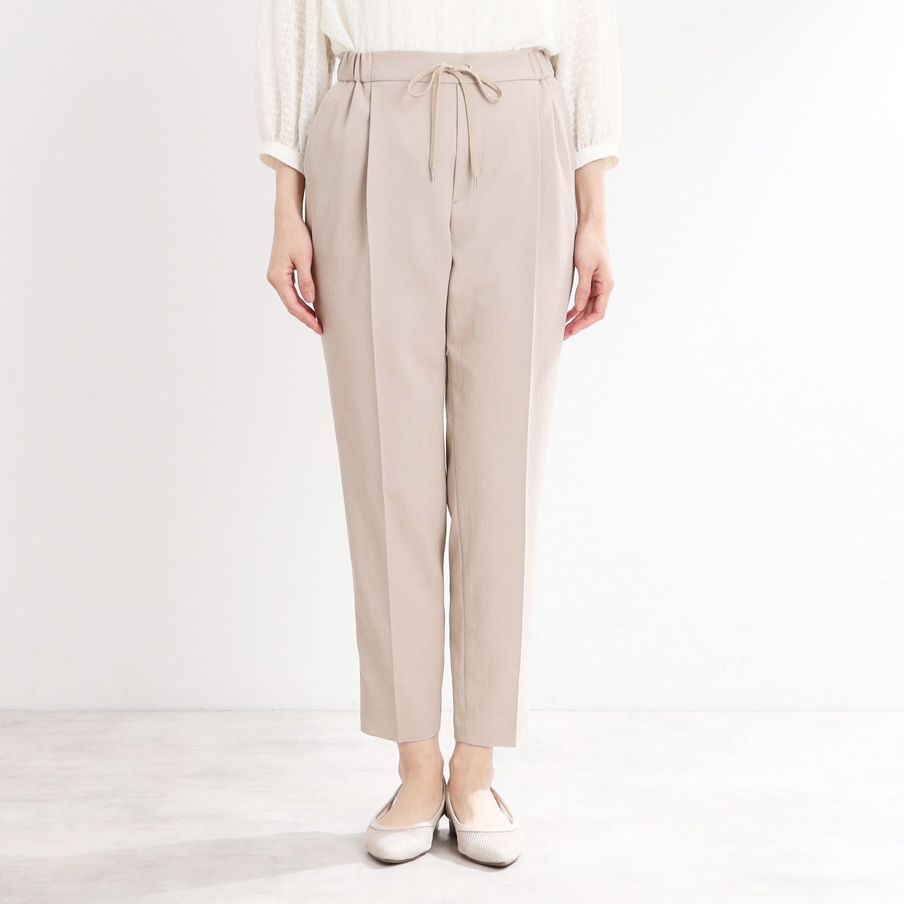 リフレクト Reflect 【UVカット／接触冷感／マシンウォッシュ可】リラクシーセンタープレスパンツ （オフホワイト(003)） オフホワイト(003)