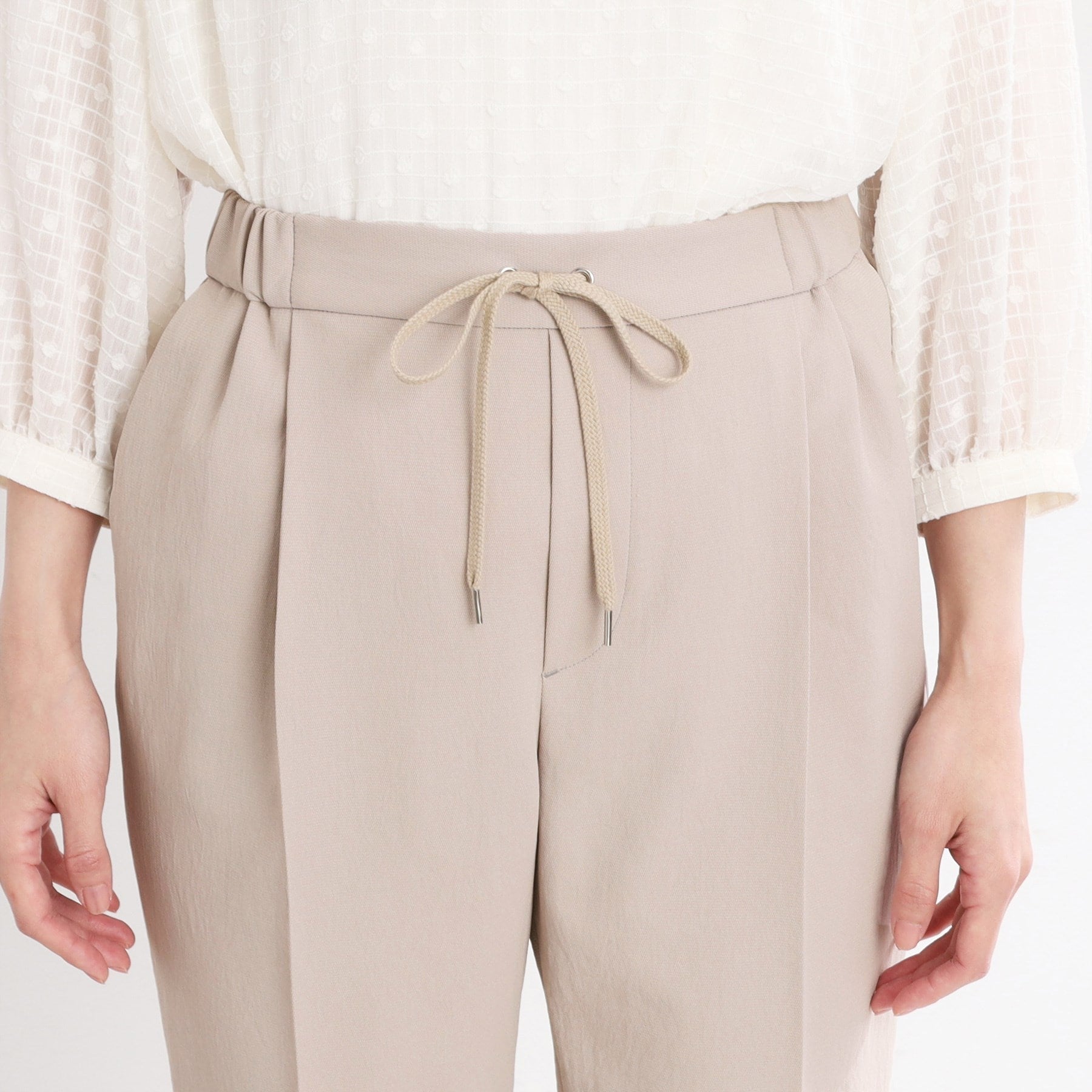 リフレクト Reflect 【UVカット／接触冷感／マシンウォッシュ可】リラクシーセンタープレスパンツ （オフホワイト(003)） オフホワイト(003)