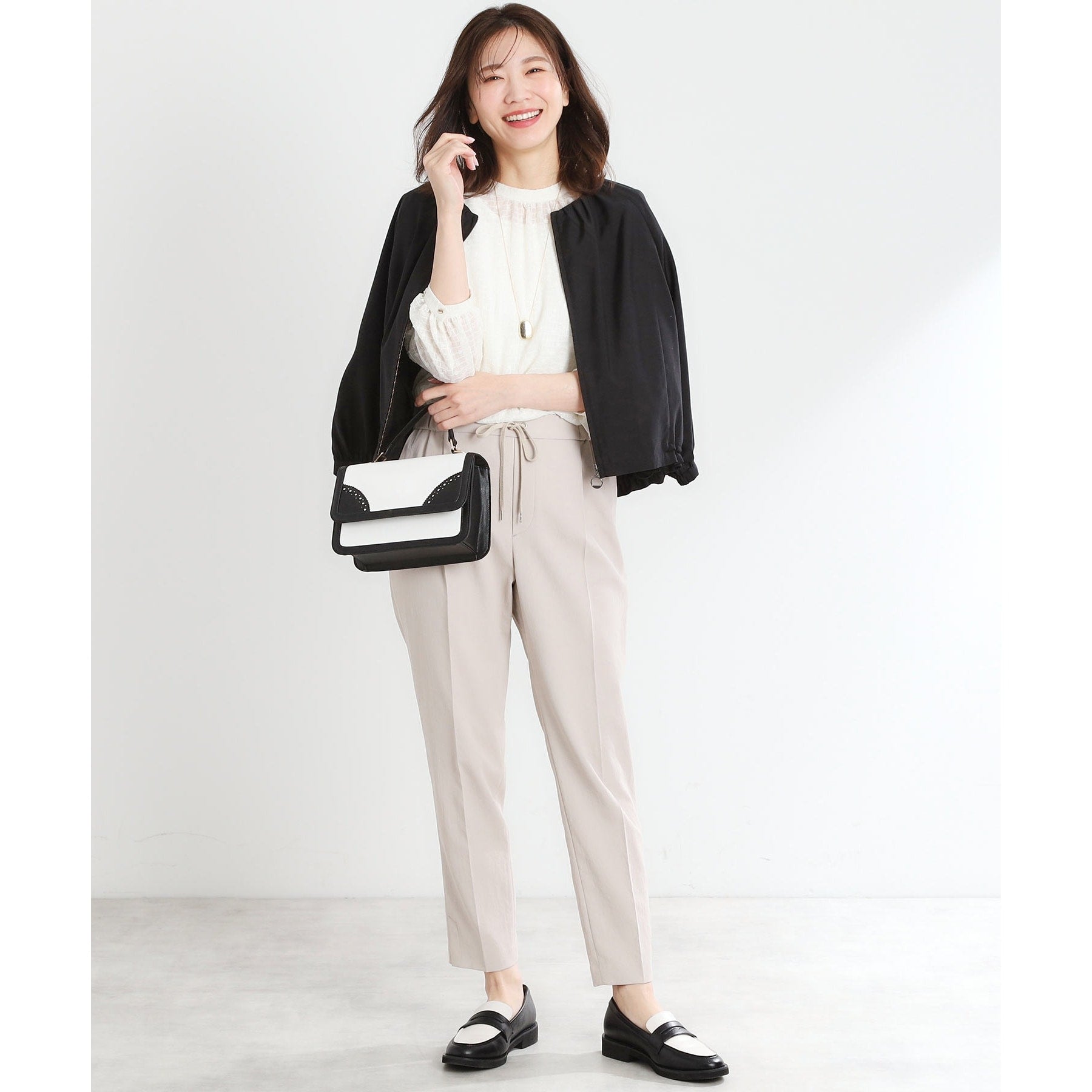 リフレクト Reflect 【UVカット／接触冷感／マシンウォッシュ可】リラクシーセンタープレスパンツ （オフホワイト(003)） オフホワイト(003)