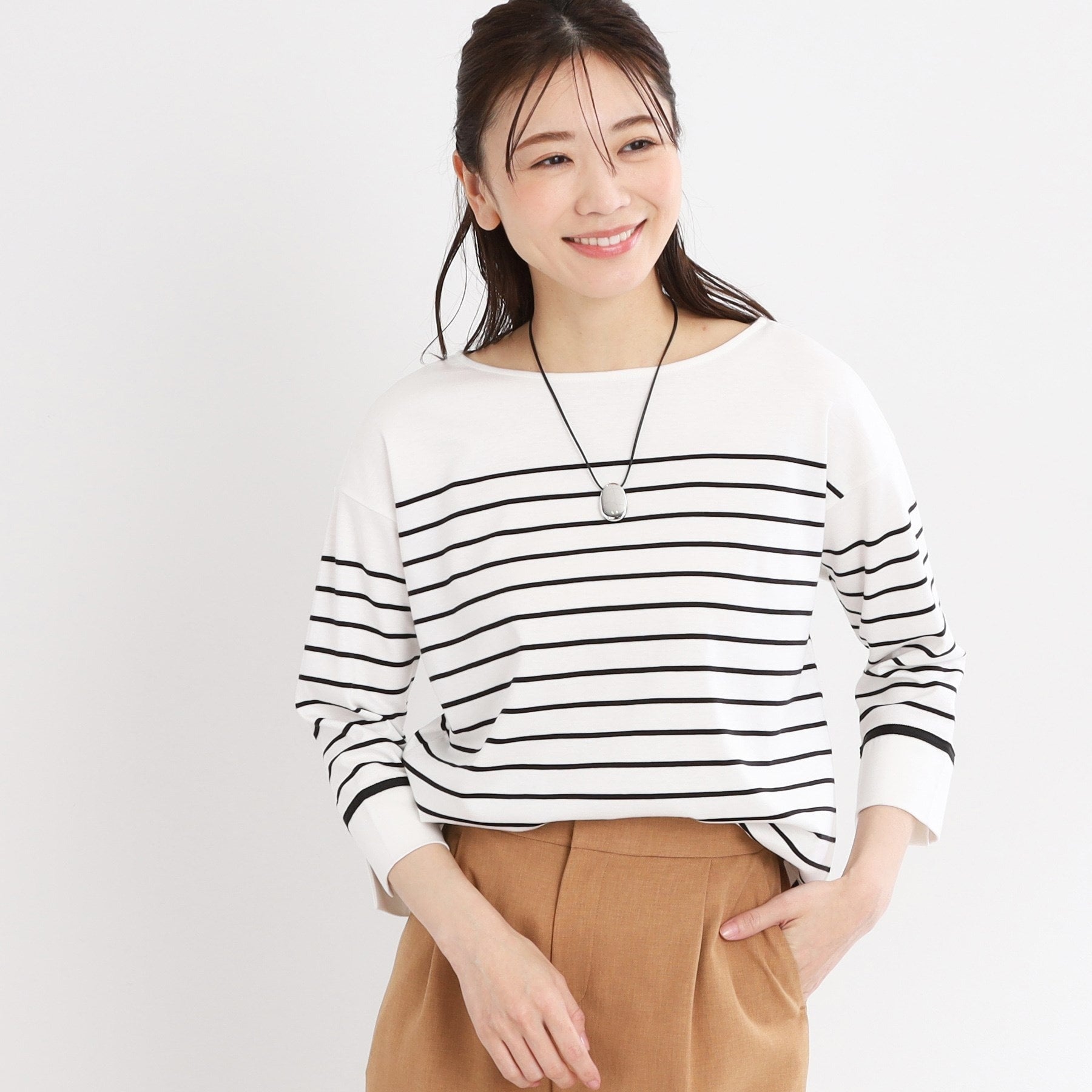 リフレクト Reflect 【UVカット／接触冷感／洗える】パネルボーダープルオーバー （ミントグリーン(321)） ミントグリーン(321)