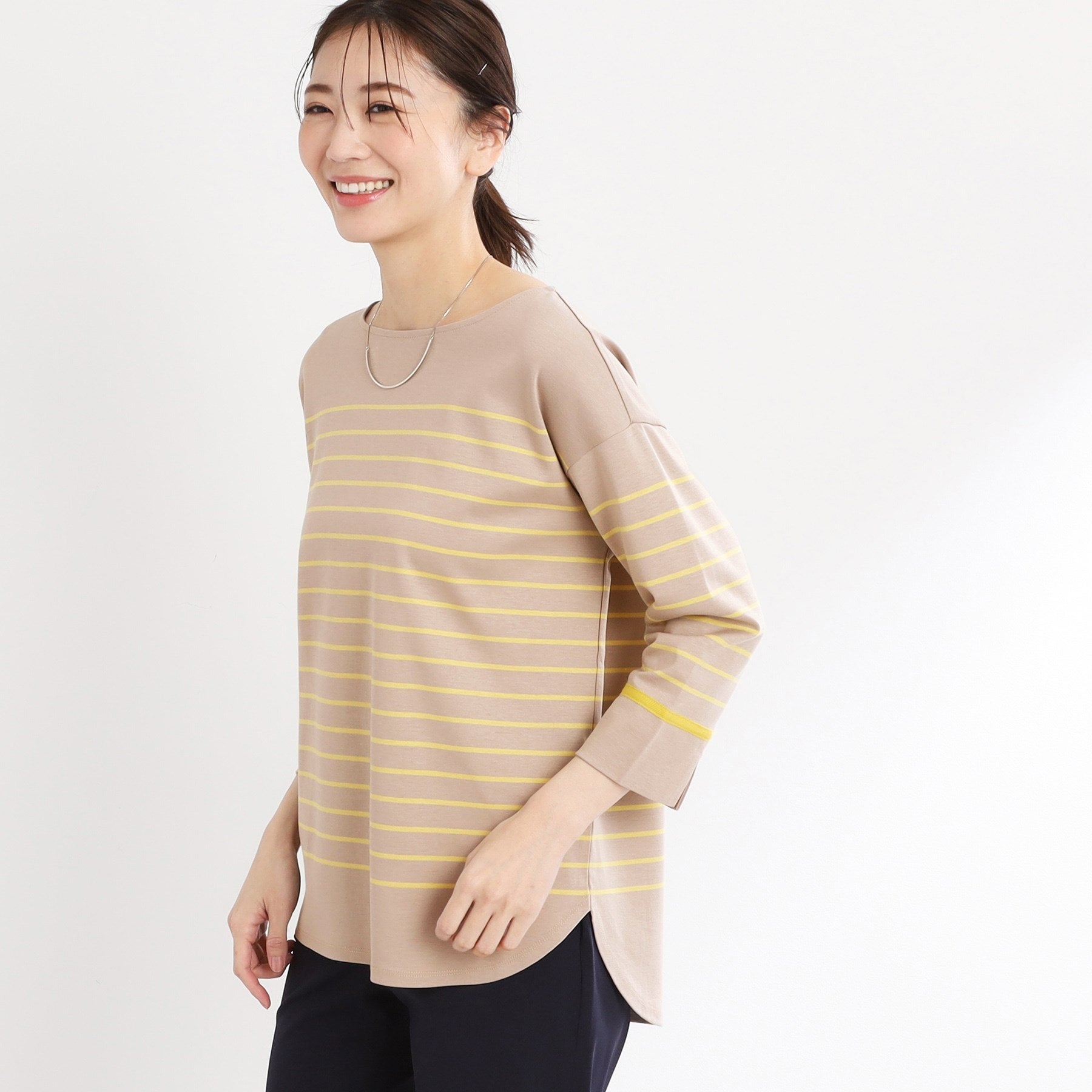 リフレクト Reflect 【UVカット／接触冷感／洗える】パネルボーダープルオーバー （ミントグリーン(321)） ミントグリーン(321)