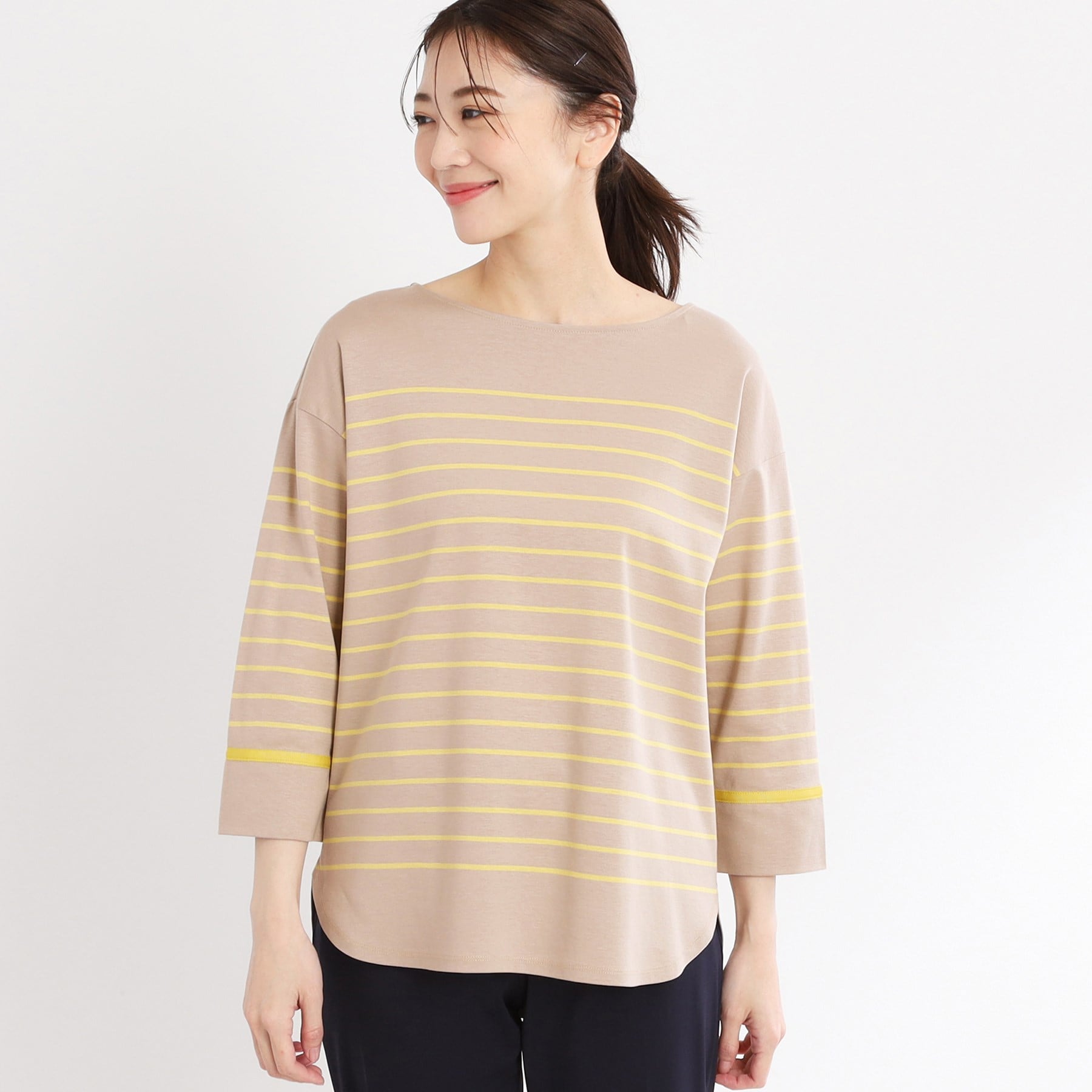 リフレクト Reflect 【UVカット／接触冷感／洗える】パネルボーダープルオーバー （ミントグリーン(321)） ミントグリーン(321)