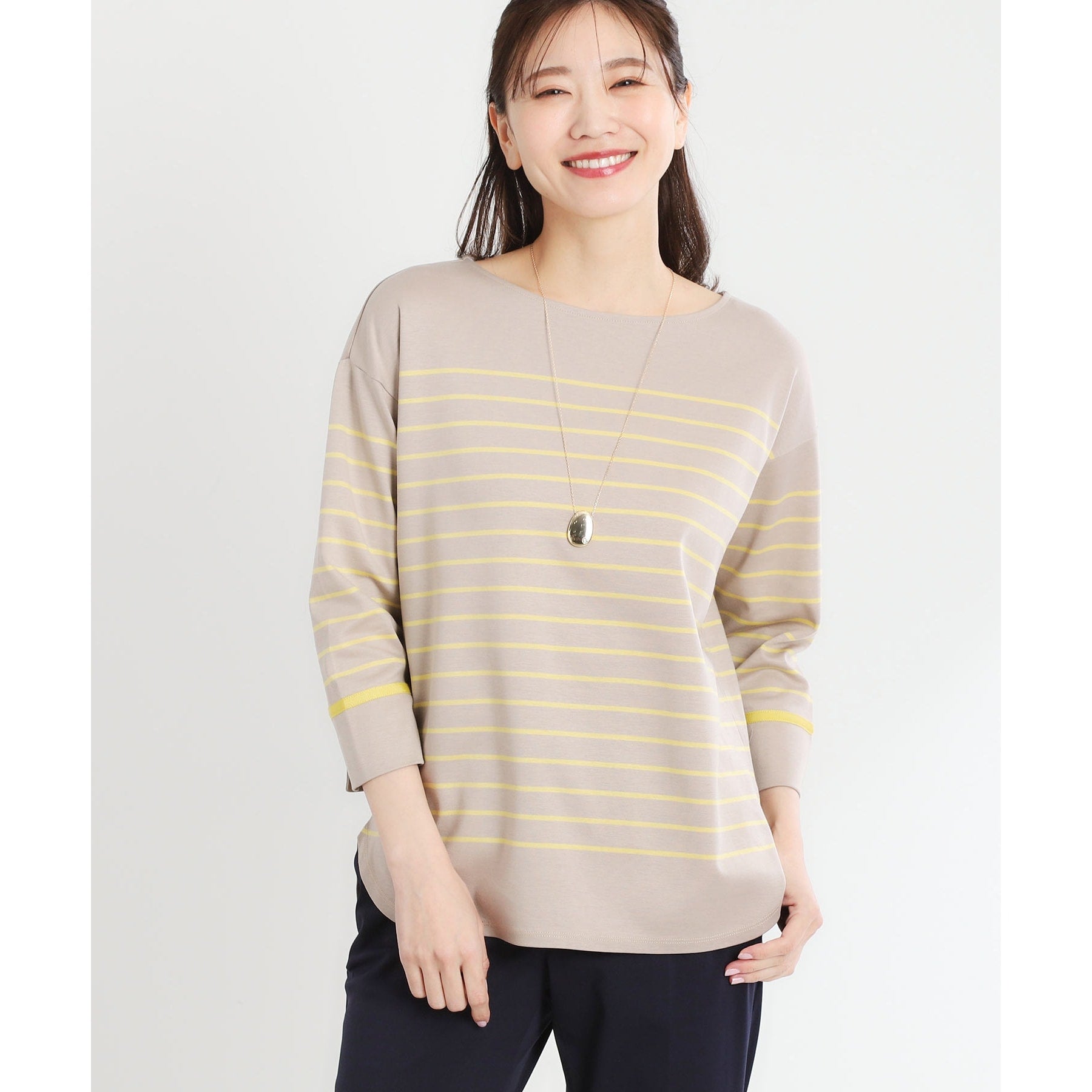 リフレクト Reflect 【UVカット／接触冷感／洗える】パネルボーダープルオーバー （ミントグリーン(321)） ミントグリーン(321)