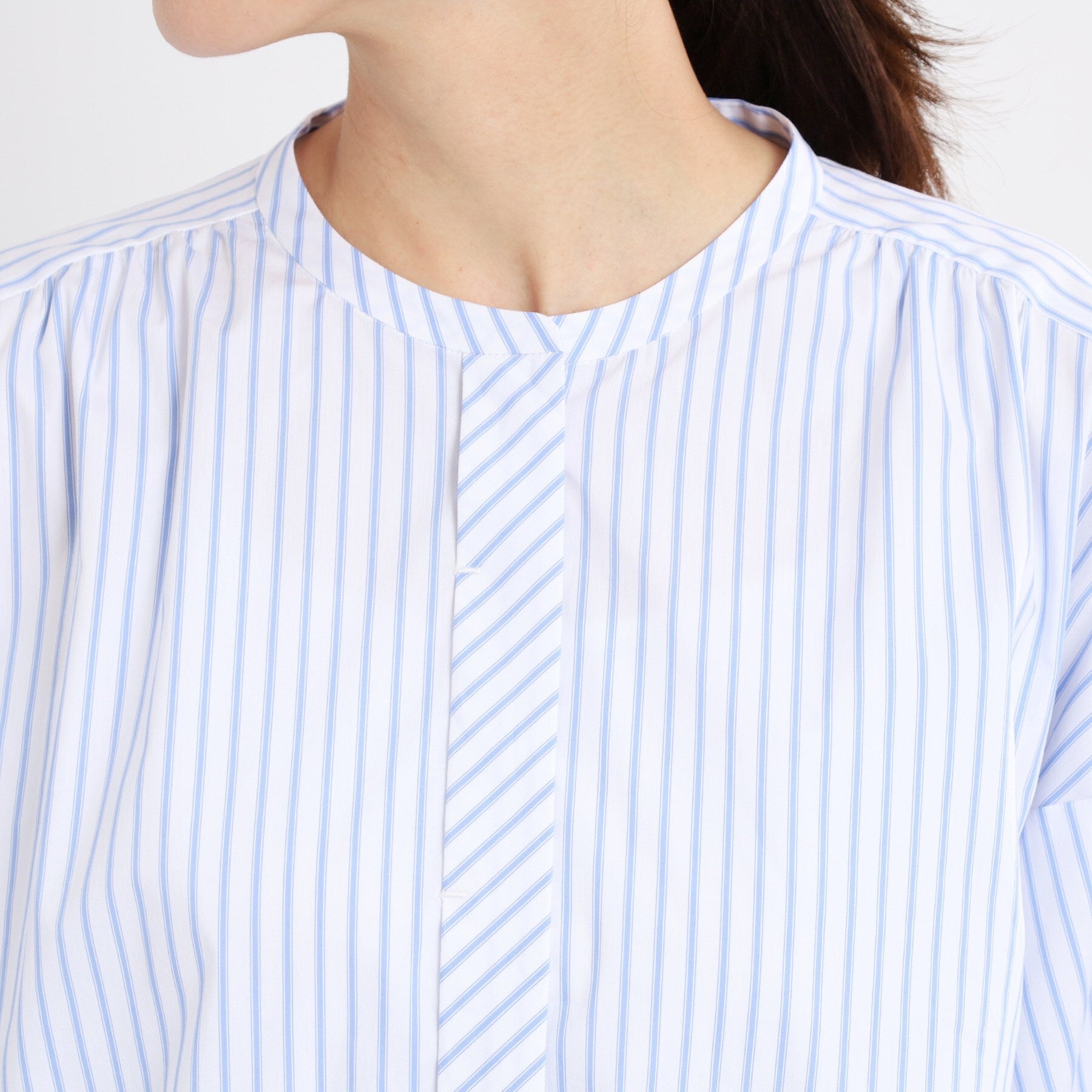 リフレクト Reflect 【E-QUALITY／手洗い可】ストライプシャツ （ベージュ(352)） ベージュ(352)