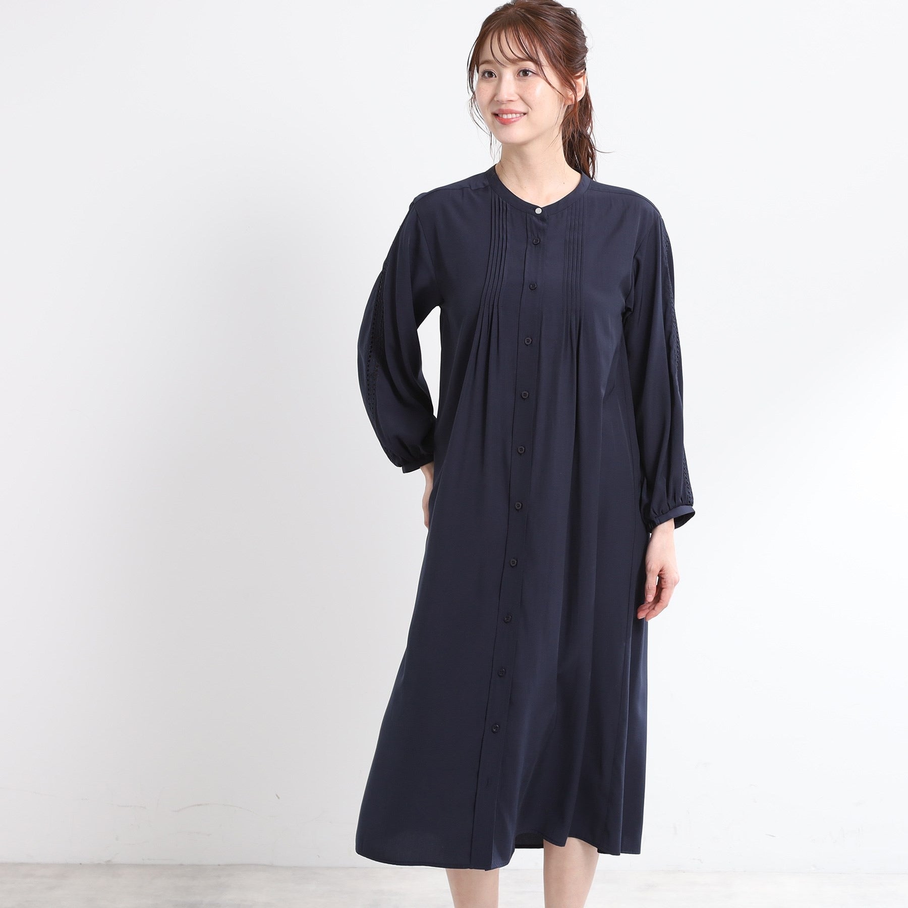 リフレクト Reflect 【E-QUALITY／羽織にも◎】エンブロイダリーワンピース （ベージュ(052)） ベージュ(052)