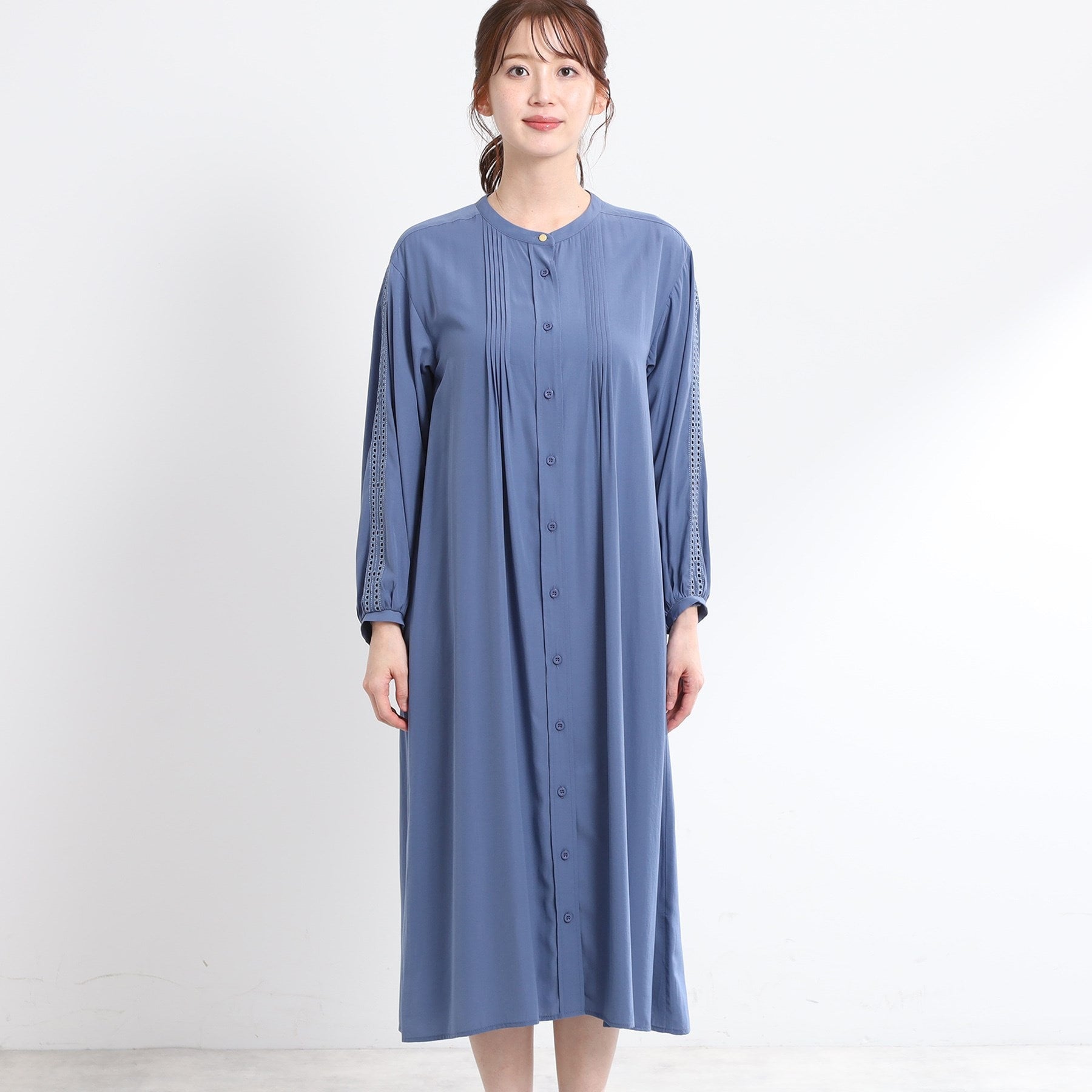 リフレクト Reflect 【E-QUALITY／羽織にも◎】エンブロイダリーワンピース （ベージュ(052)） ベージュ(052)