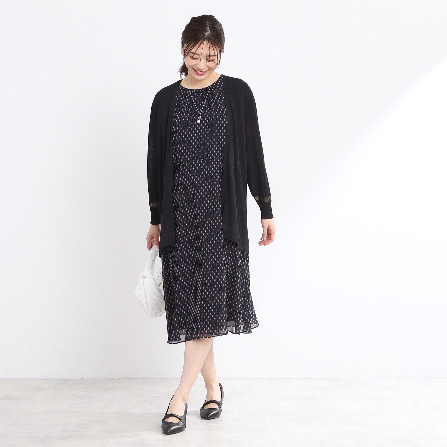 リフレクト Reflect 【手洗い可】涼しげ着流しカーディガン （ブラウン(044)） ブラウン(044)