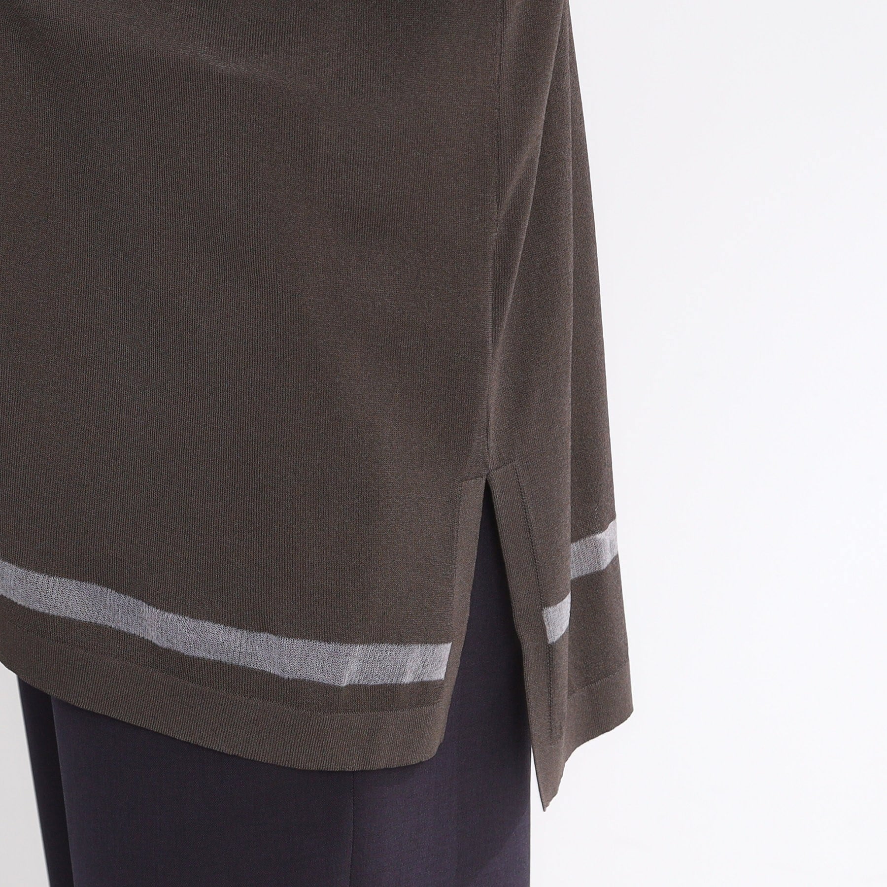 リフレクト Reflect 【手洗い可】涼しげ着流しカーディガン （ブラウン(044)） ブラウン(044)