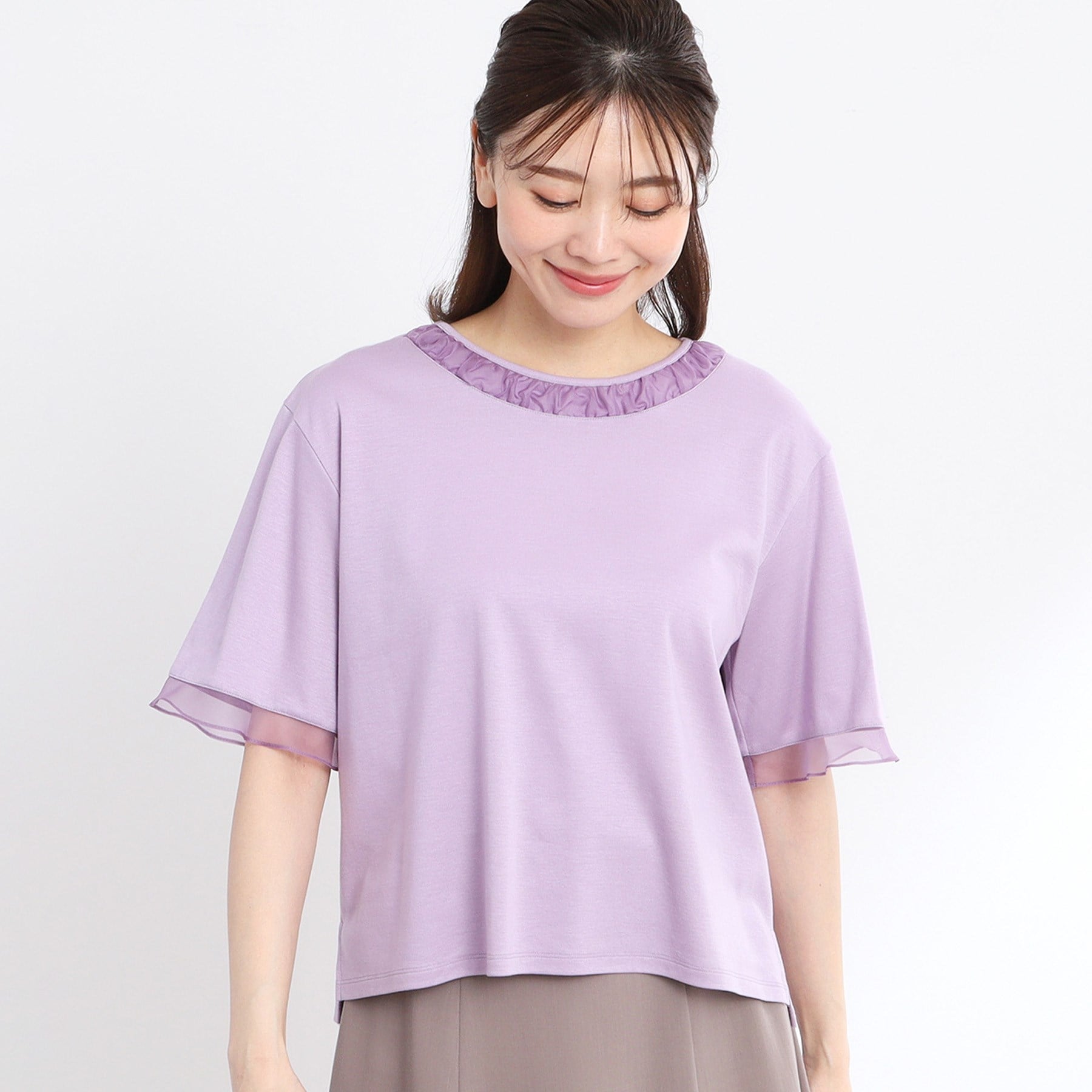 リフレクト Reflect 【接触冷感／洗える】キレイめジャージプルオーバー （ネイビー(094)） ネイビー(094)