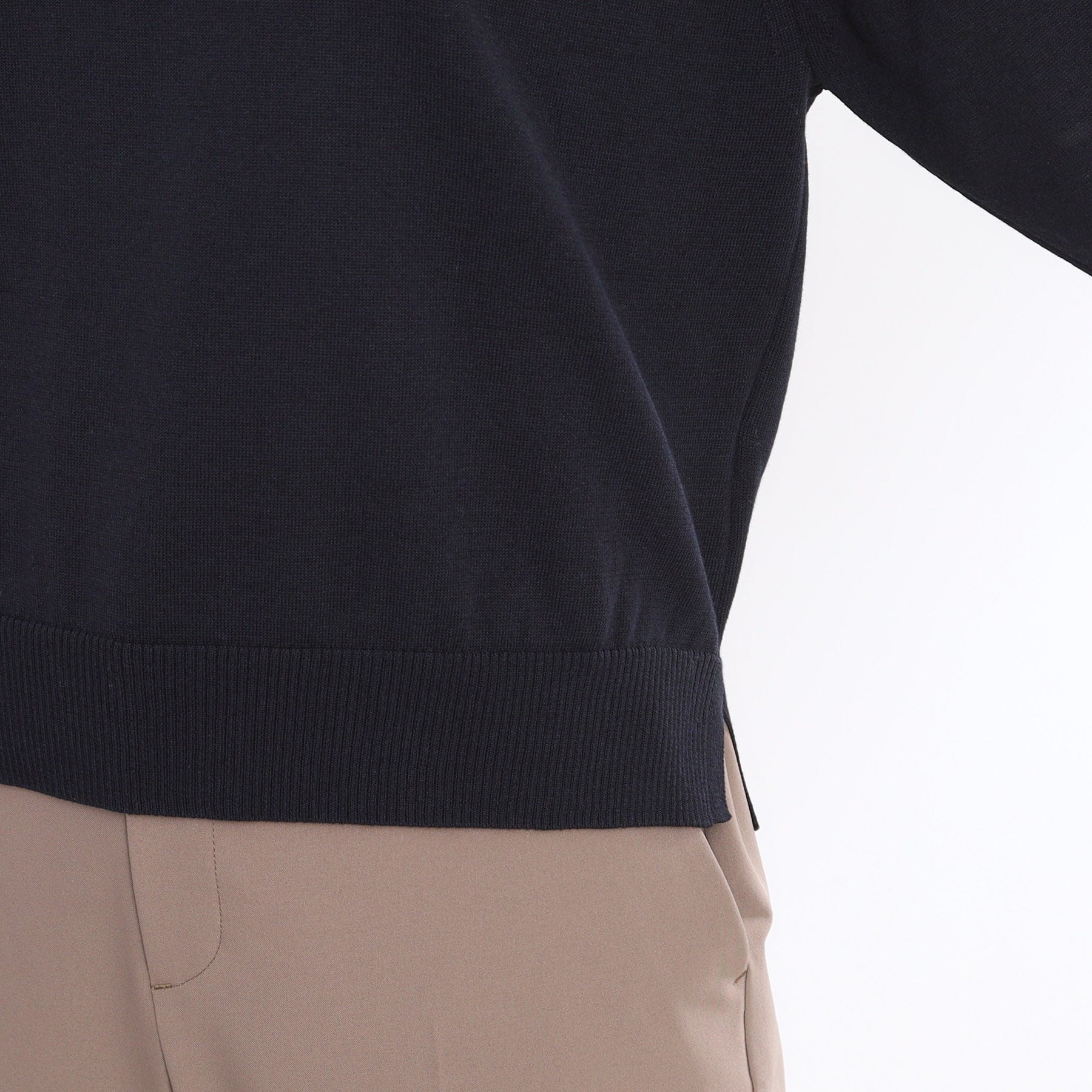 リフレクト Reflect 【WEB先行カラーあり／手洗い可】透かし柄スリーブニット （オフホワイト(003)） オフホワイト(003)