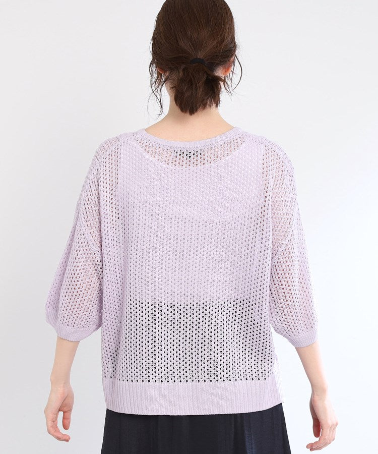 リフレクト Reflect 【E-QUALITY／手洗い可】レーシーニット （ラベンダー(080)） ラベンダー(080)