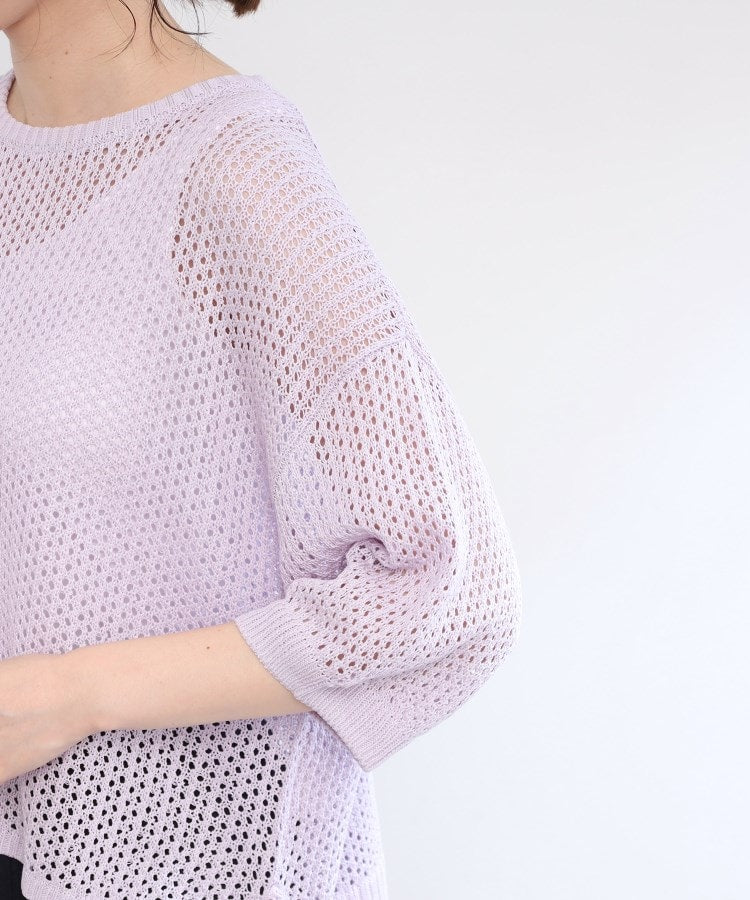 リフレクト Reflect 【E-QUALITY／手洗い可】レーシーニット （ラベンダー(080)） ラベンダー(080)