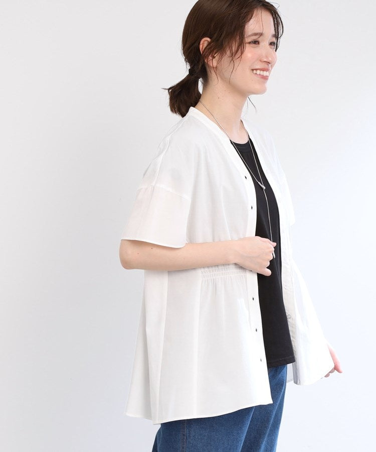 リフレクト Reflect 【E-QUALITY／手洗い可】スキッパーブラウス （オフホワイト(003)） オフホワイト(003)