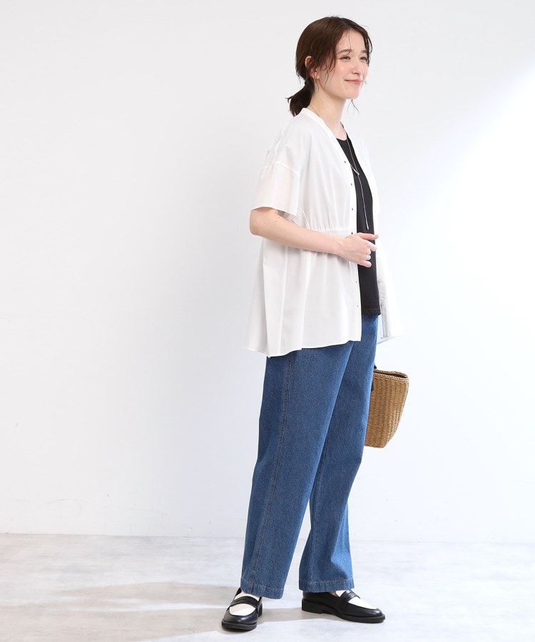 リフレクト Reflect 【E-QUALITY／手洗い可】スキッパーブラウス （オフホワイト(003)） オフホワイト(003)