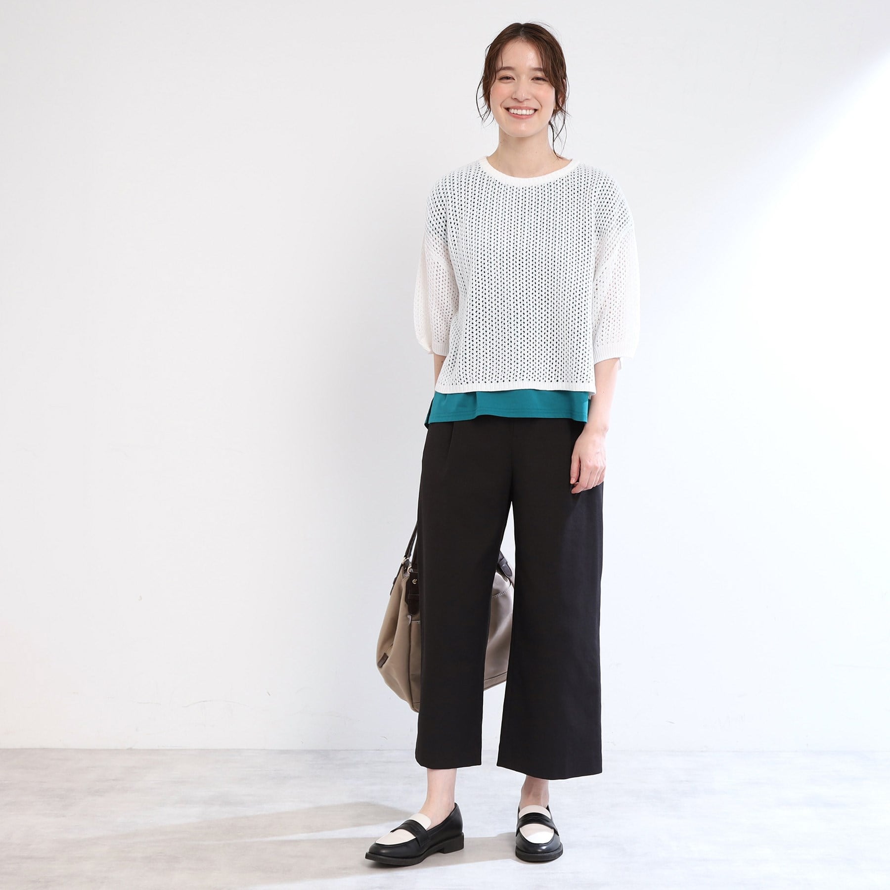 リフレクト Reflect 【E-QUALITY／手洗い可】レーシーニット （ブラック(019)） ブラック(019)