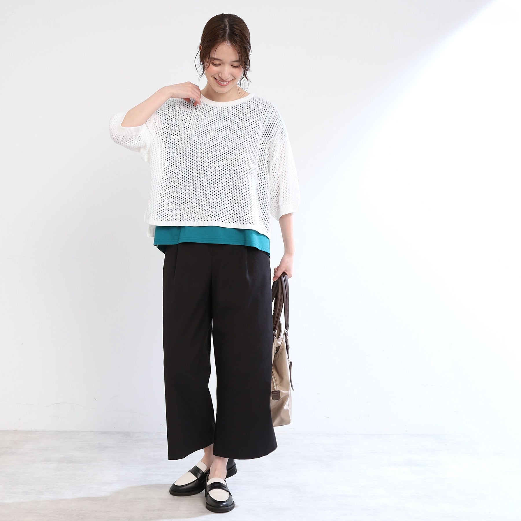 リフレクト Reflect 【E-QUALITY／手洗い可】レーシーニット （ブラック(019)） ブラック(019)