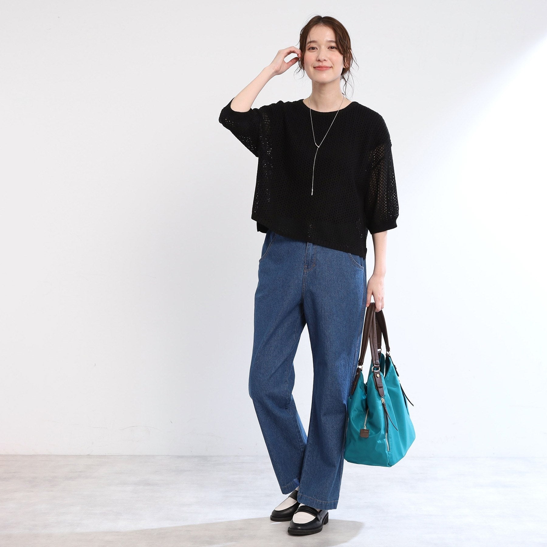 リフレクト Reflect 【E-QUALITY／手洗い可】レーシーニット （ブラック(019)） ブラック(019)