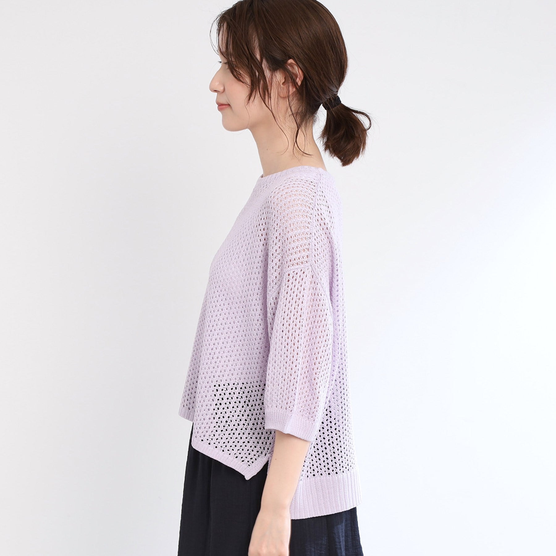 リフレクト Reflect 【E-QUALITY／手洗い可】レーシーニット （ブラック(019)） ブラック(019)