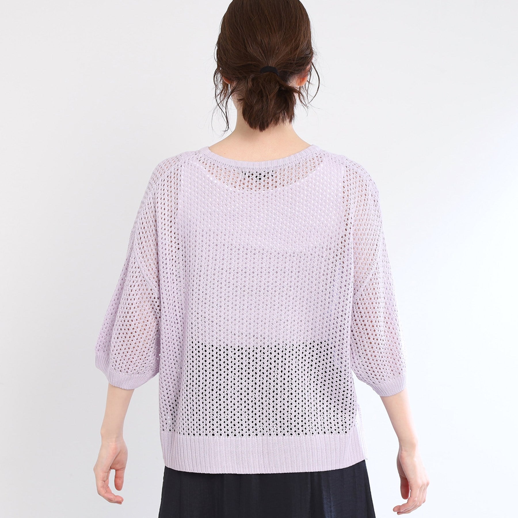 リフレクト Reflect 【E-QUALITY／手洗い可】レーシーニット （ブラック(019)） ブラック(019)