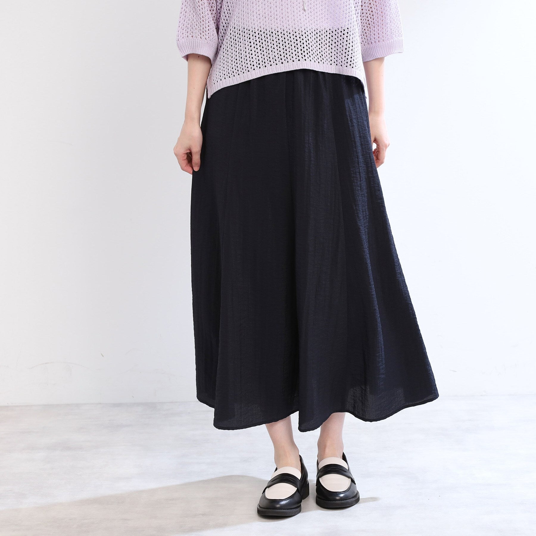 リフレクト Reflect 【E-QUALITY／手洗い可】シアースカート （ネイビー(094)） ネイビー(094)