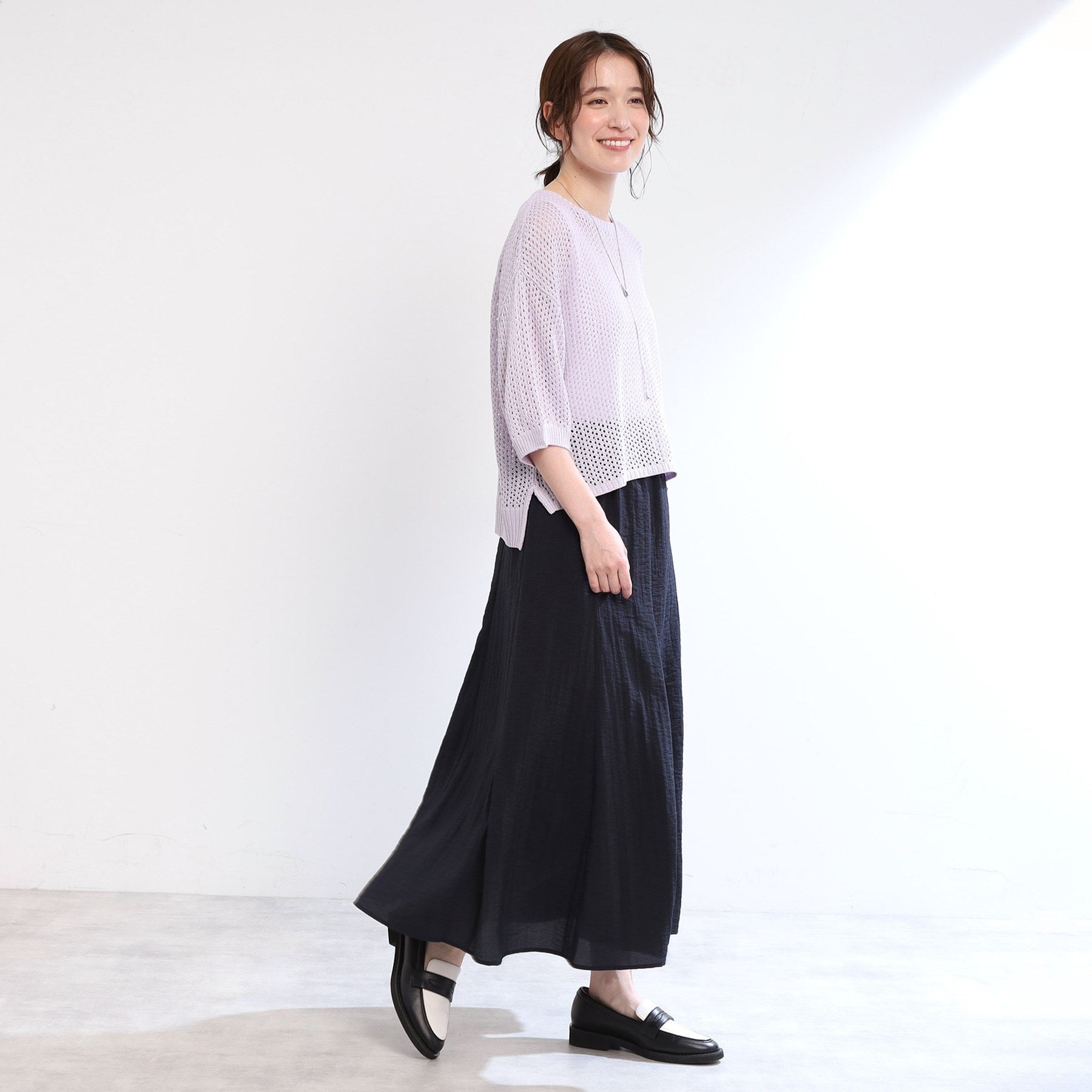 リフレクト Reflect 【E-QUALITY／手洗い可】シアースカート （ネイビー(094)） ネイビー(094)