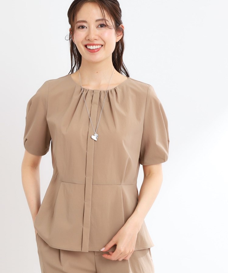 リフレクト Reflect 【UVカット／接触冷感／マシンウォッシュ可／撥水／雨の日OK！】レインシリーズブラウス （キャメルブラウン(041)） キャメルブラウン(041)