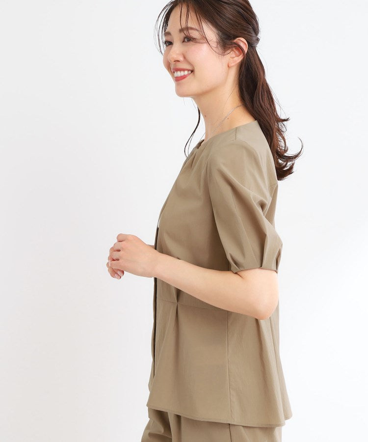 リフレクト Reflect 【UVカット／接触冷感／マシンウォッシュ可／撥水／雨の日OK！】レインシリーズブラウス （キャメルブラウン(041)） キャメルブラウン(041)