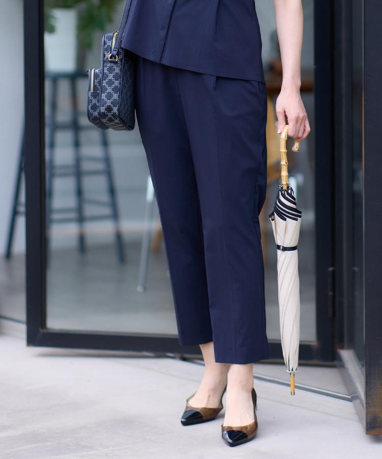 リフレクト Reflect 【UVカット／マシンウォッシュ可／撥水／雨の日OK！】レインシリーズテーパードパンツ （ネイビー(094)） ネイビー(094)