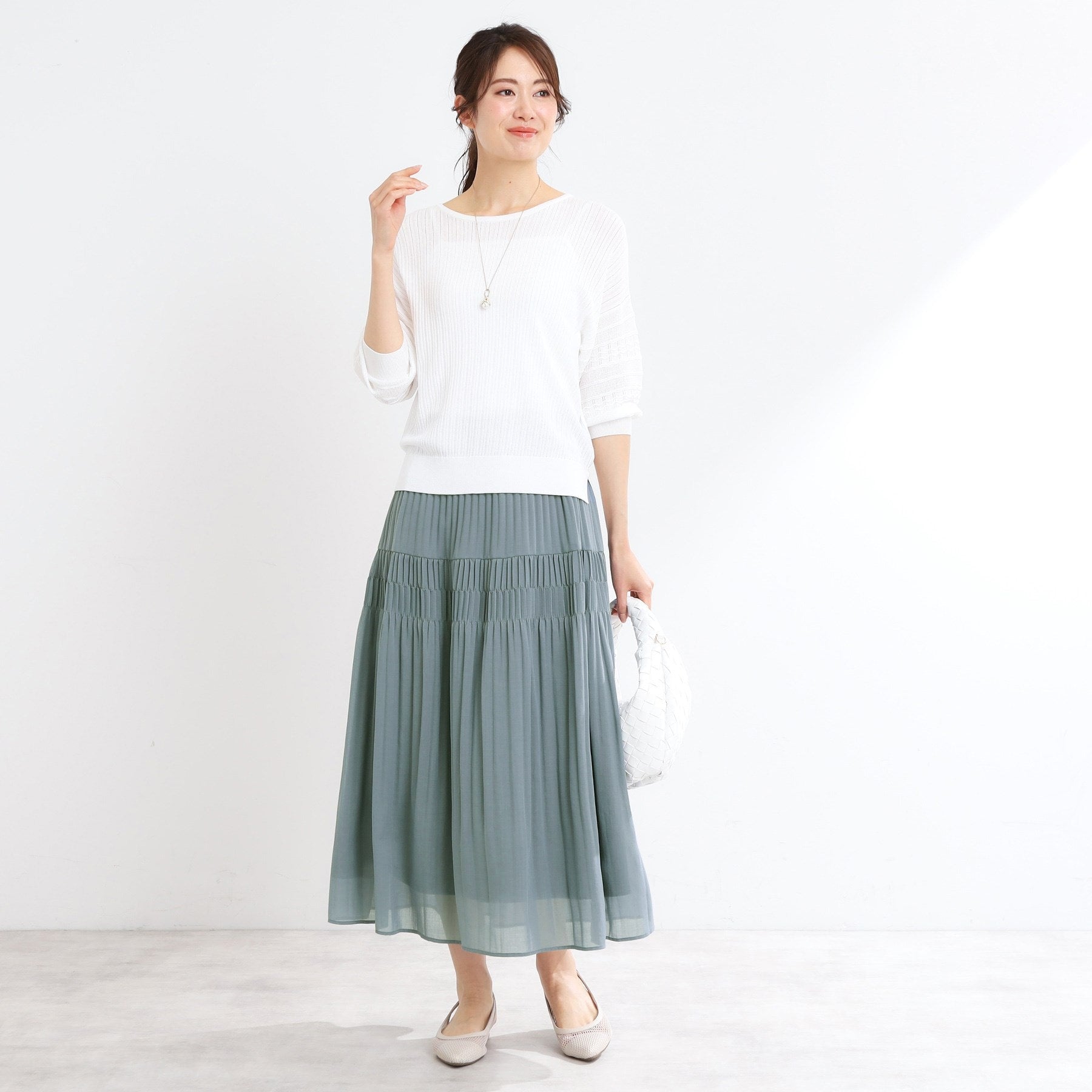 リフレクト Reflect 【マシンウォッシュ可】プリーツティアードスカート （ライトベージュ(051)） ライトベージュ(051)