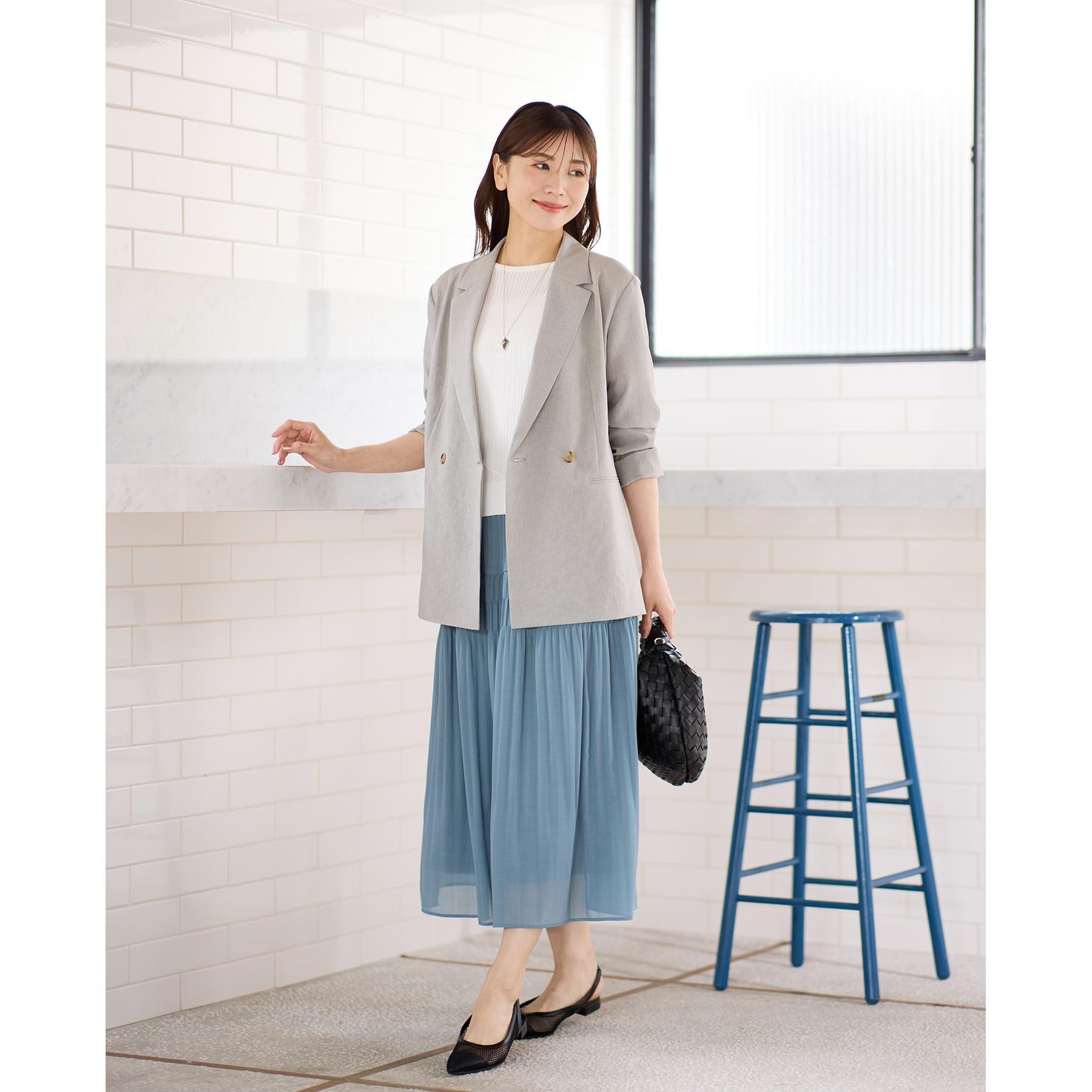 リフレクト Reflect 【マシンウォッシュ可】プリーツティアードスカート （ライトベージュ(051)） ライトベージュ(051)